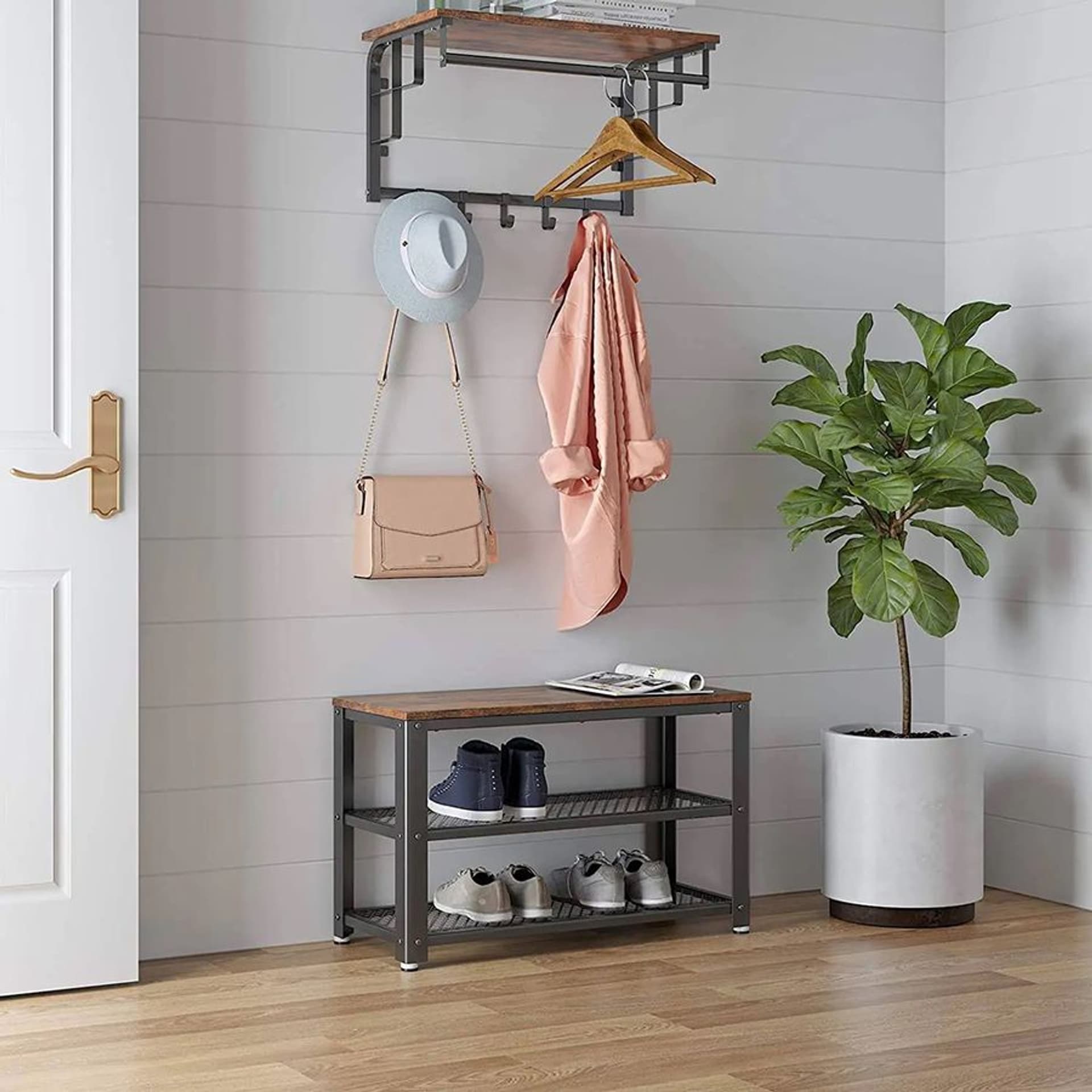 

Półka ławka na buty do przedpokoju LOFT