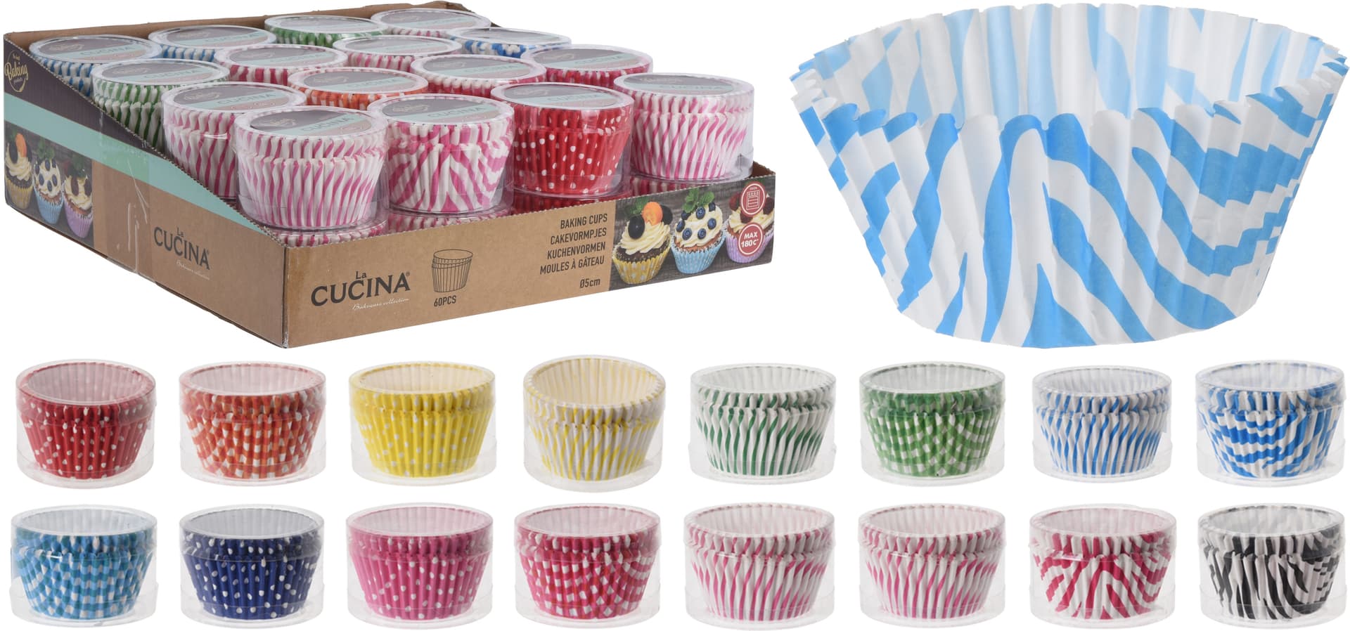 

Foremki papierowe 5cm 60szt na muffinki