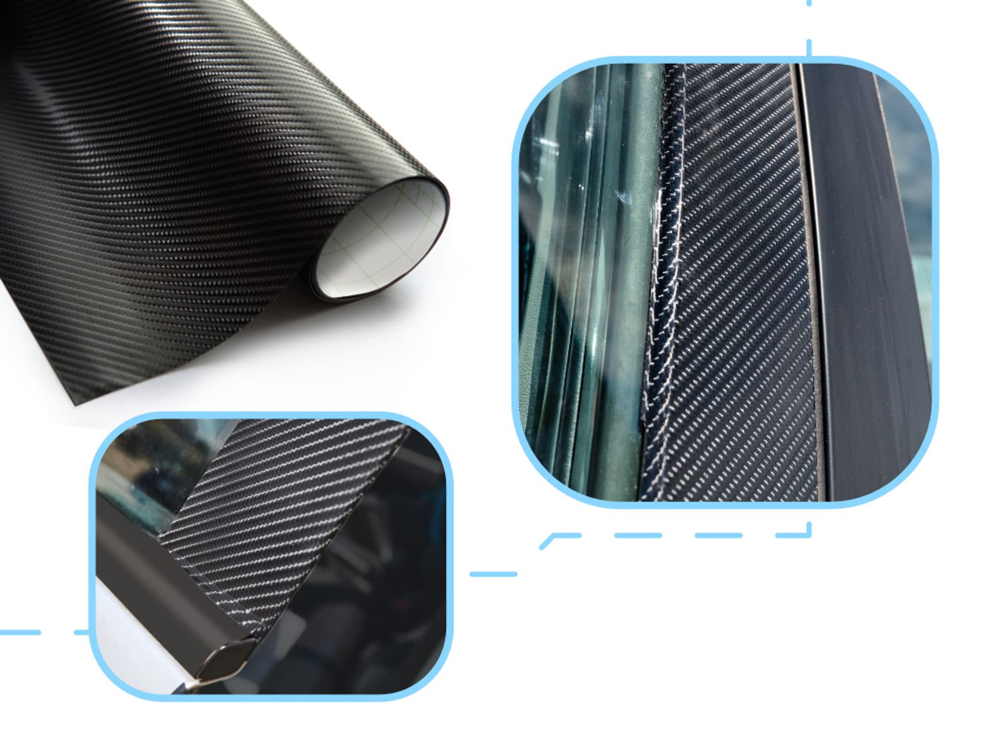 

Folia rolka carbon 4D czarna 1,52x30m