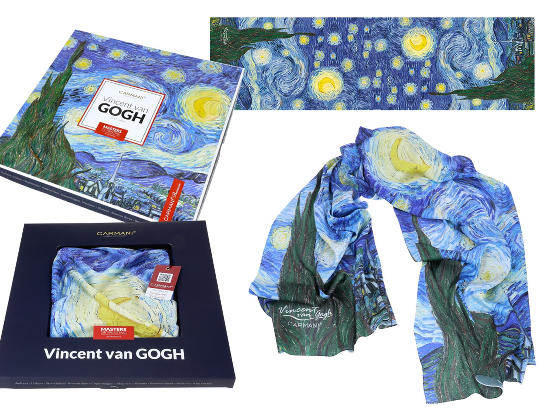 

Szal - V. van Gogh, Gwiaździsta Noc (CARMANI)