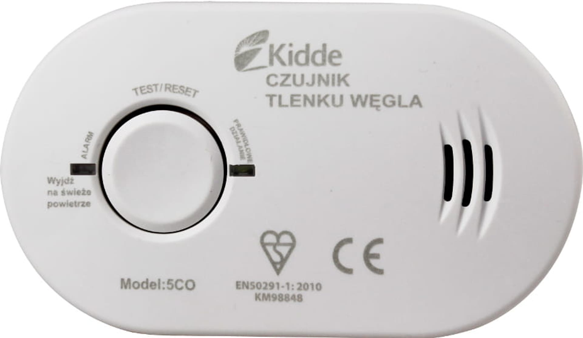 

Czujnik tlenku węgla 5CO Kidde Detektor czadu alarm