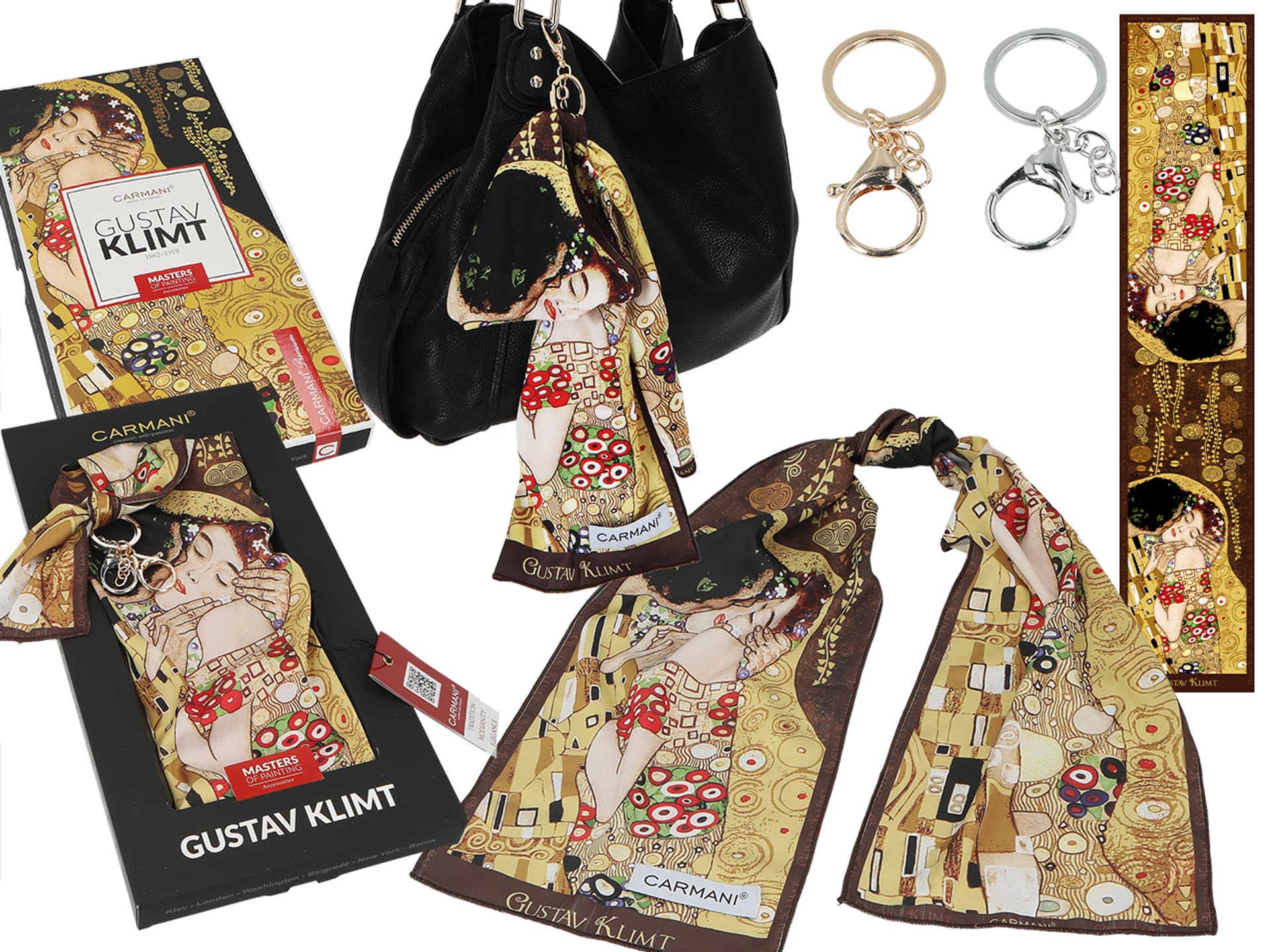 

Przywieszka do torebki - G. Klimt, Pocałunek (CARMANI)