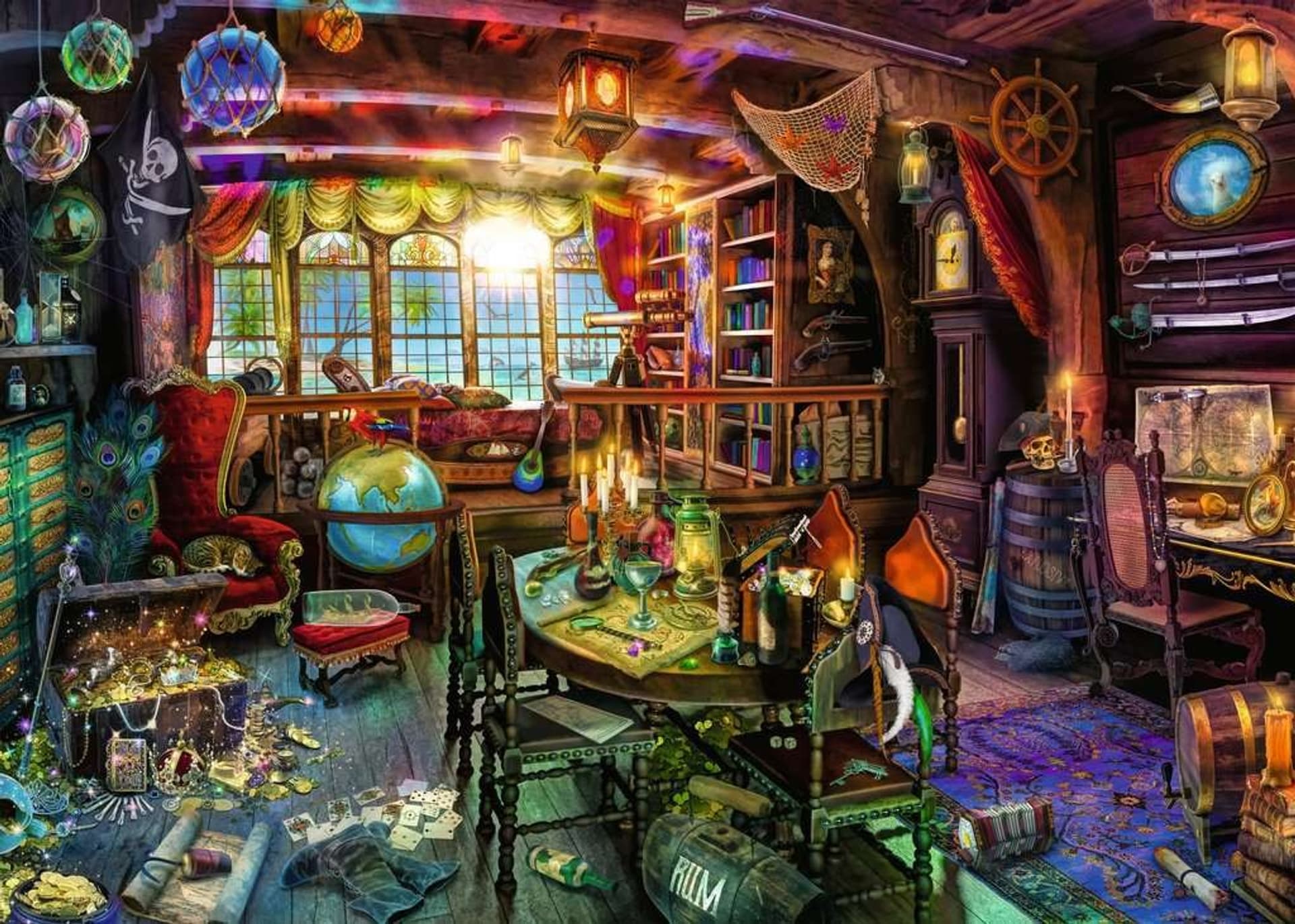

Puzzle 2D 1000 elementów Pirackie życie