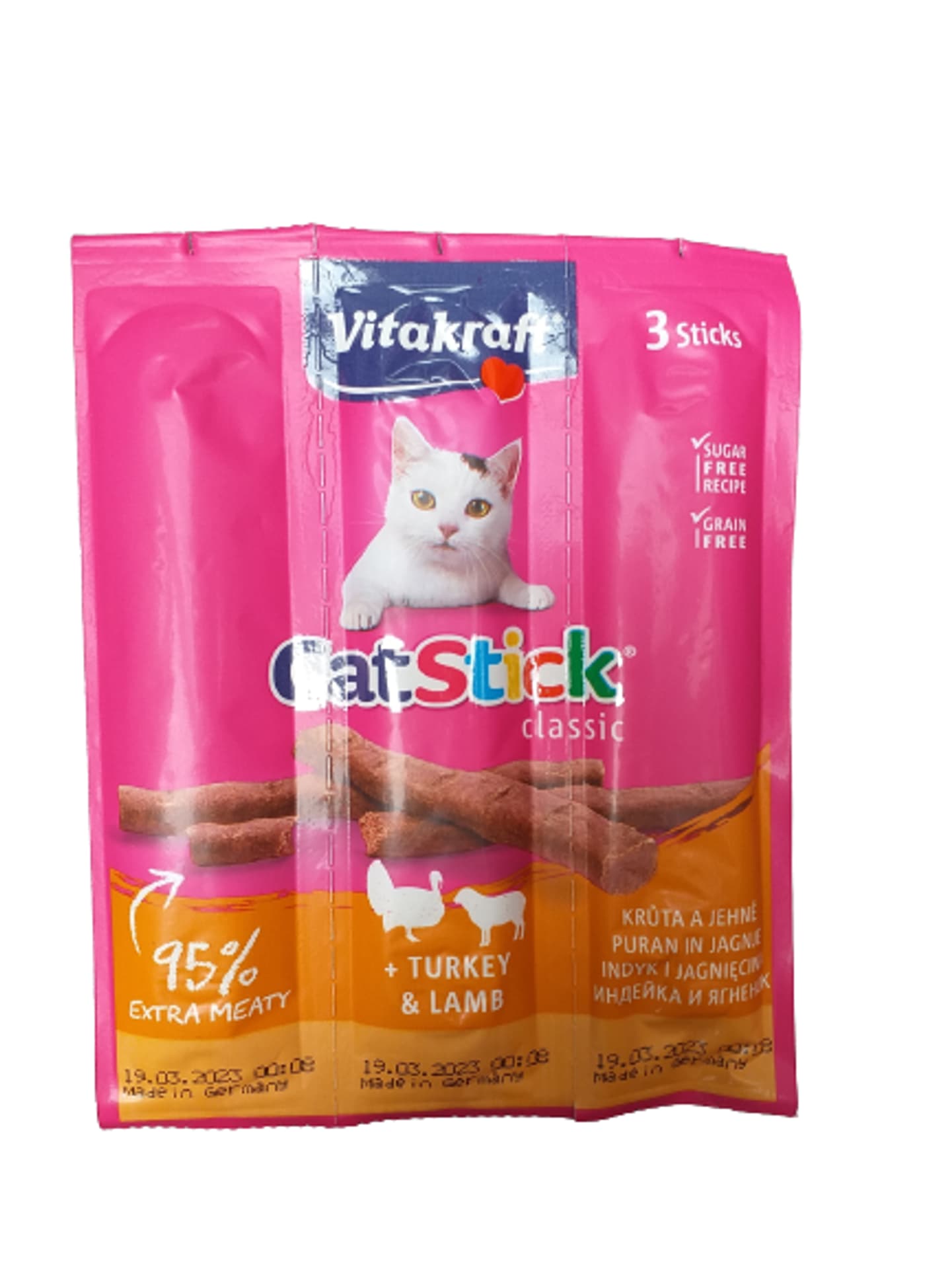 

VITAKRAFT CAT STICK MINI indyk i jagnięcina przysmak dla kota 6szt