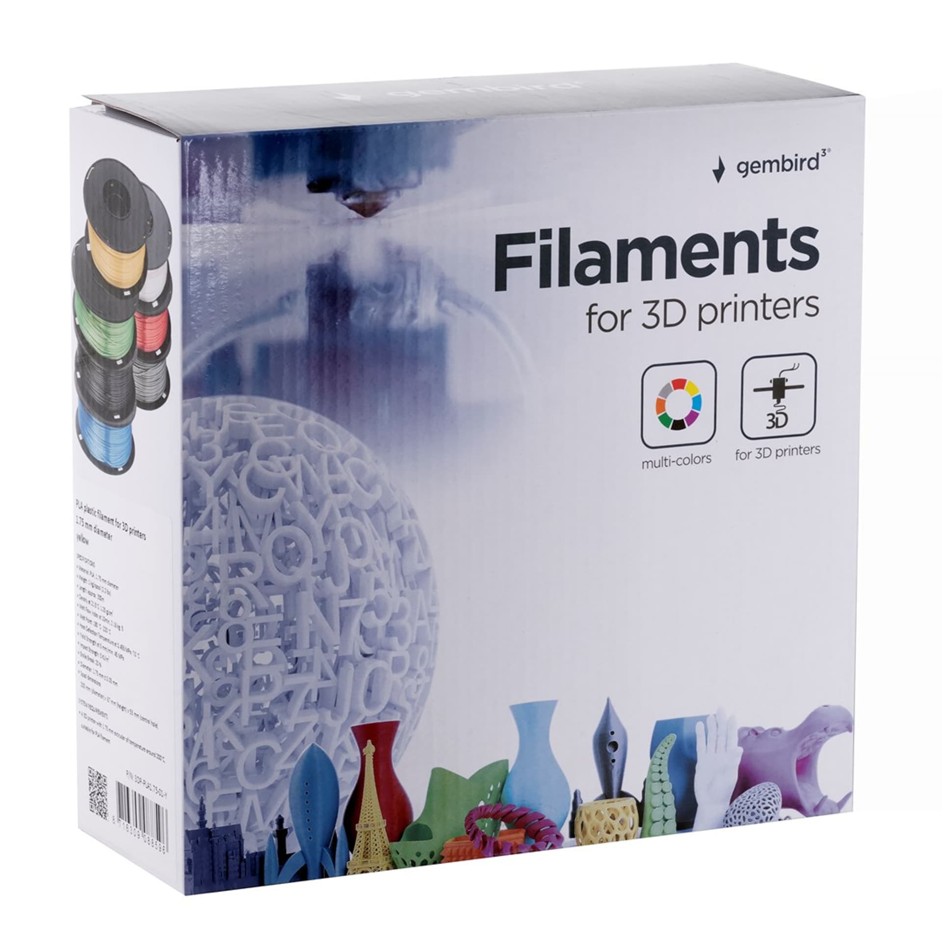 

GEMBIRD FILAMENT PLA 1.75MM, 1KG, KOLOR ŻÓŁTY