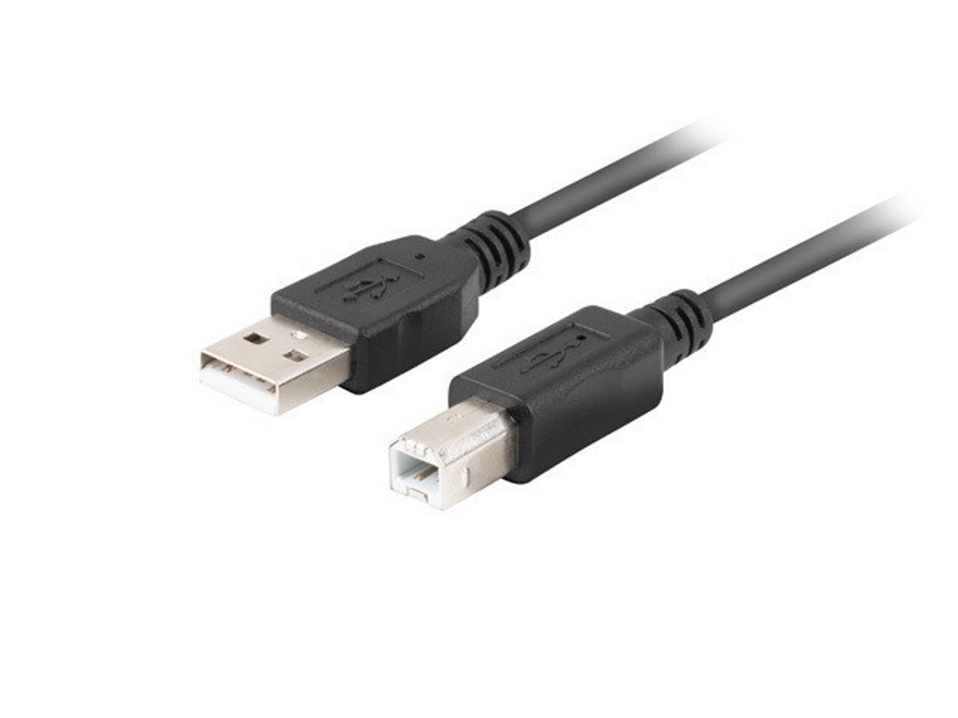 

LANBERG KABEL USB-A->USB-B M/M 2.0 1M FERRYT CZARNY BOX CA-USBA-15CU-0010-BK