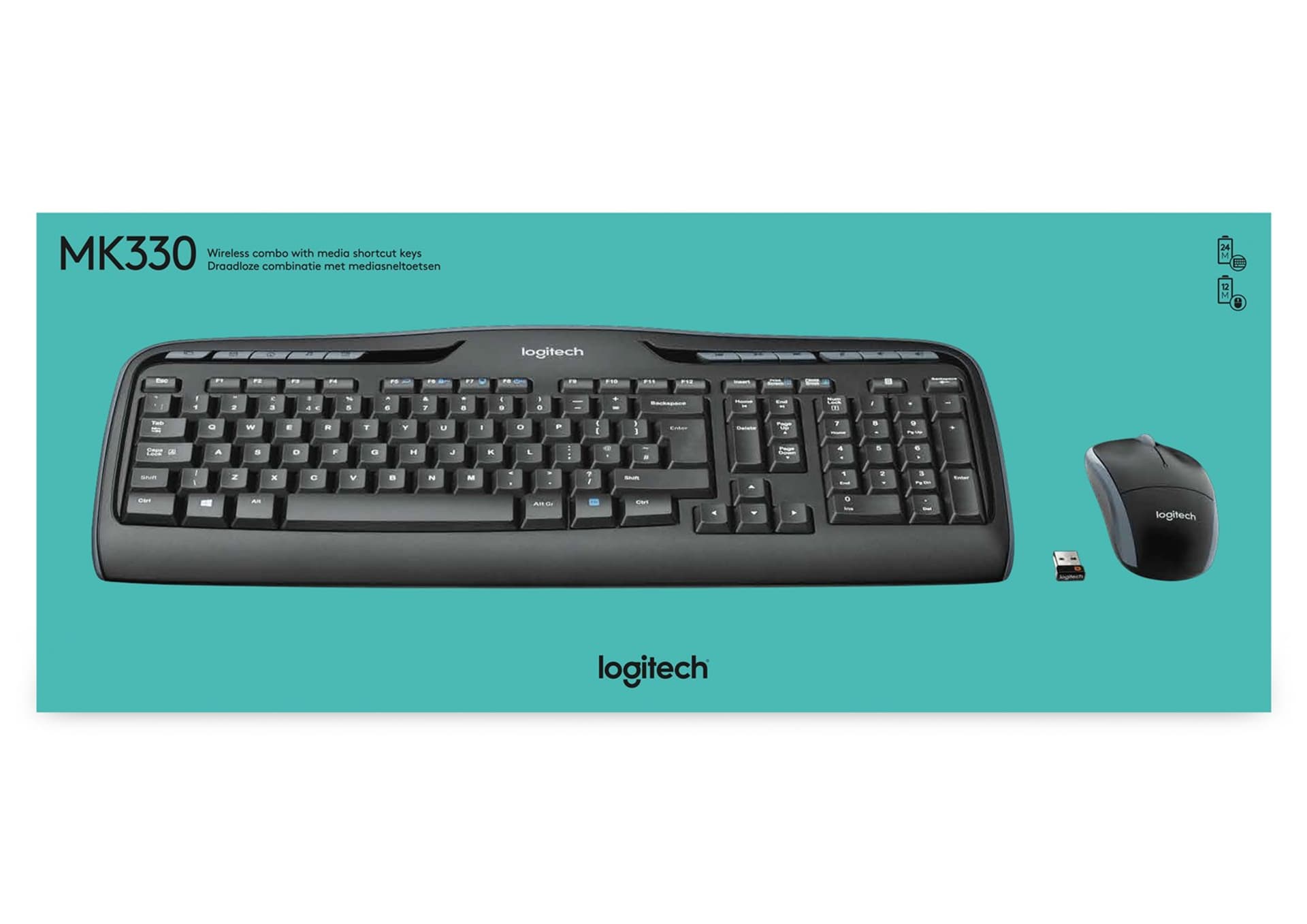 

ZESTAW LOGITECH WIRELESS COMBO MK330 BEZPRZEWODOWY