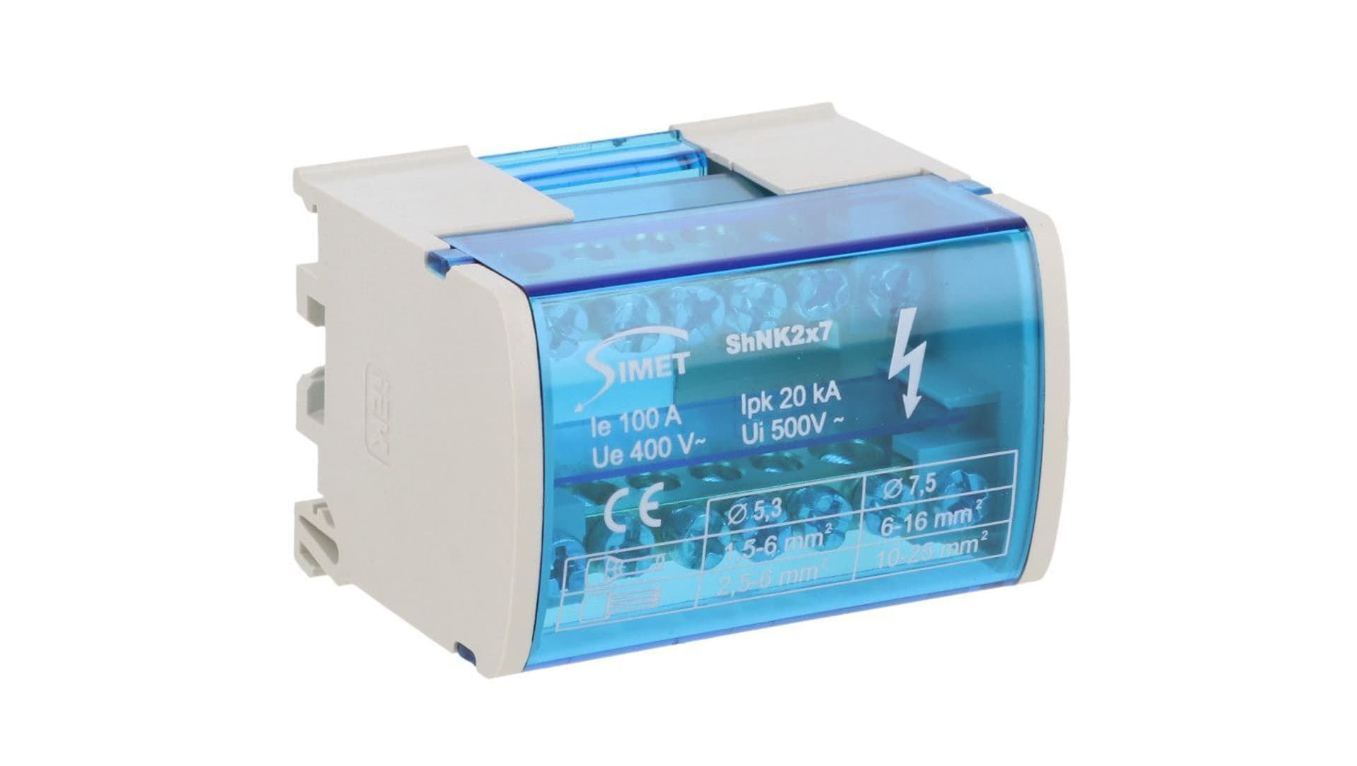 

Modułowy blok rozdzielczy dwupolowy 2x ( 5x6mm2 2x16mm2 ) TS35 ShNK2x7 85134002, 5x6mm2 2x16mm2 ) ts35 shnk2x7 8513400