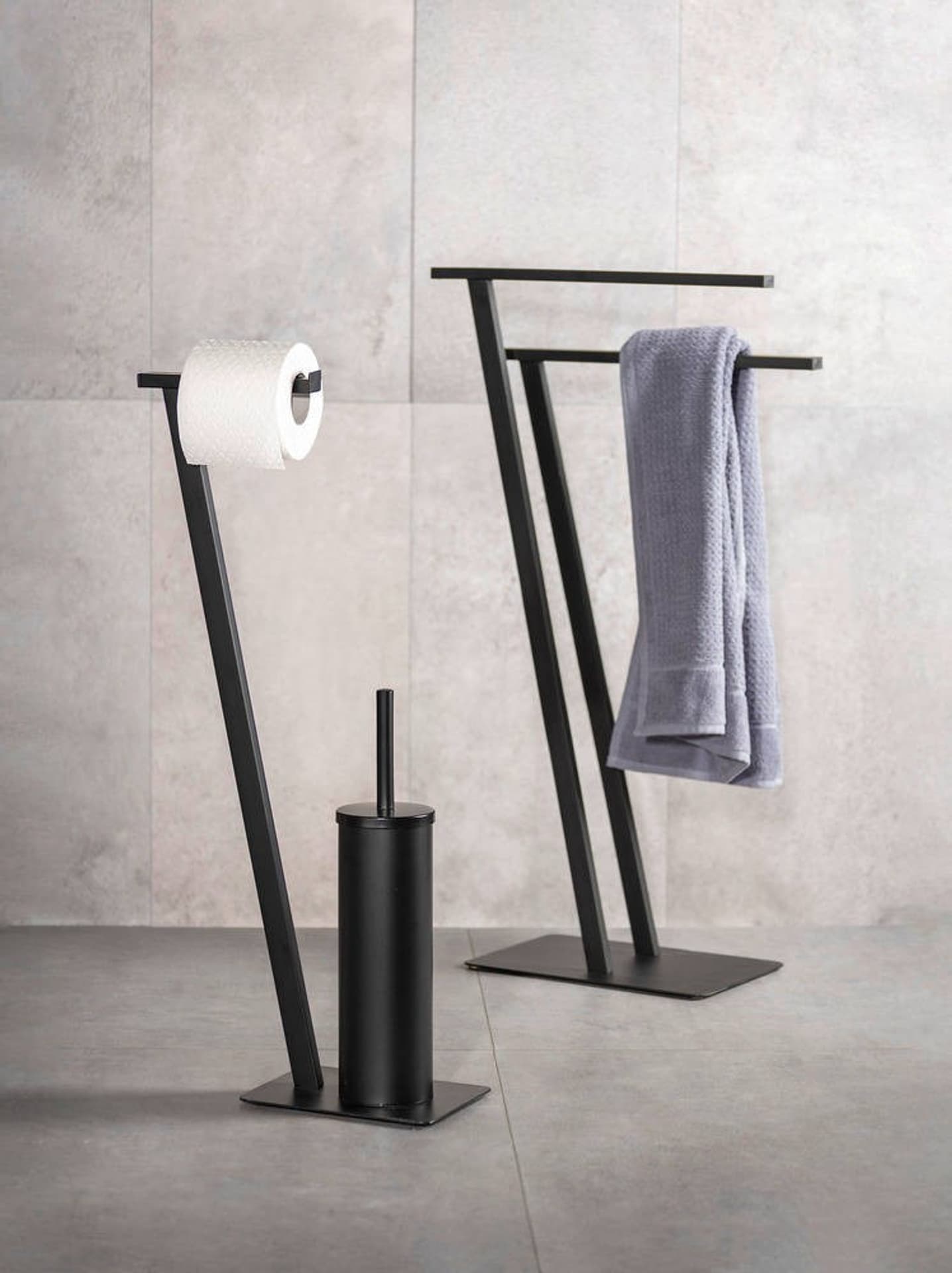 

Stojak na papier toaletowy Lirio Black