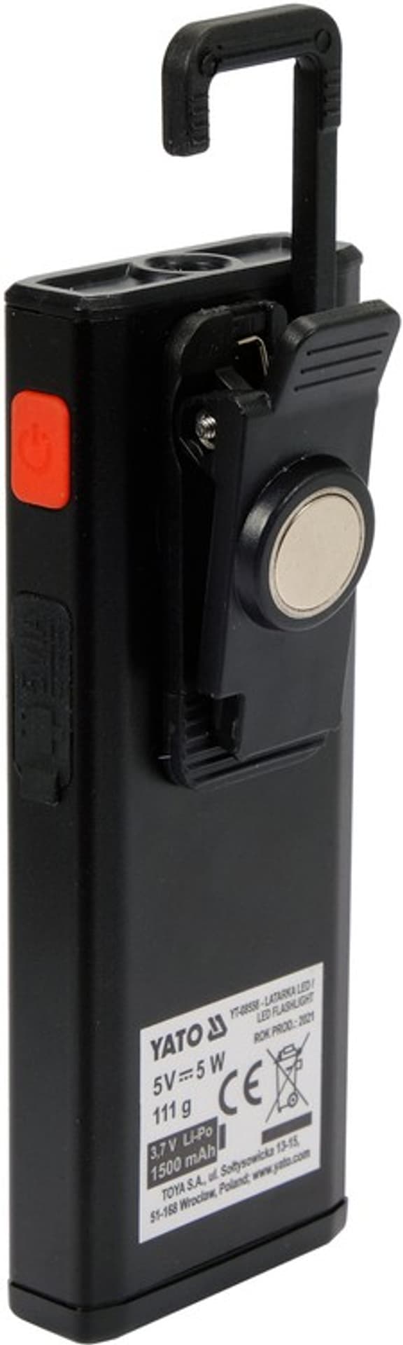 

LATARKA ROBOCZA 500LM, LI-PO 3,7V 1500MAH