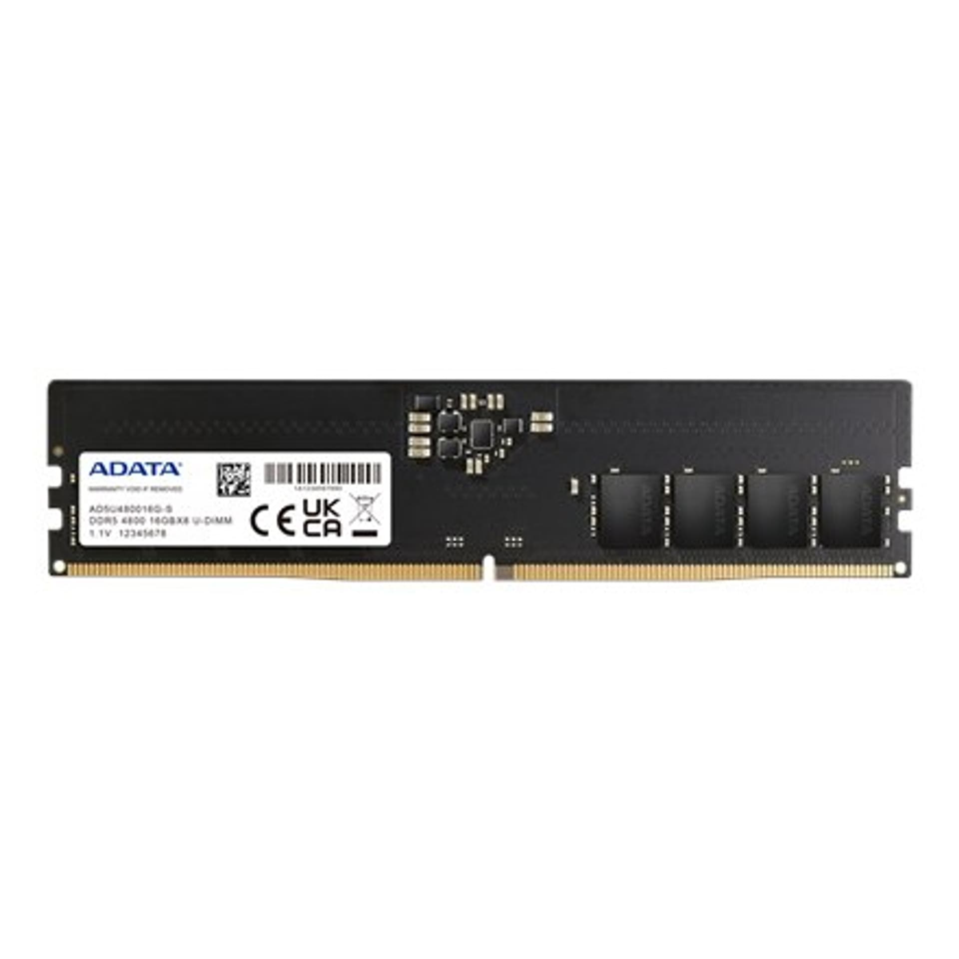 

ADATA AD5U480016G-S 16 GB, DDR5, 4800 MHz, PC/server, Registered No, ECC No, 1x16 GB