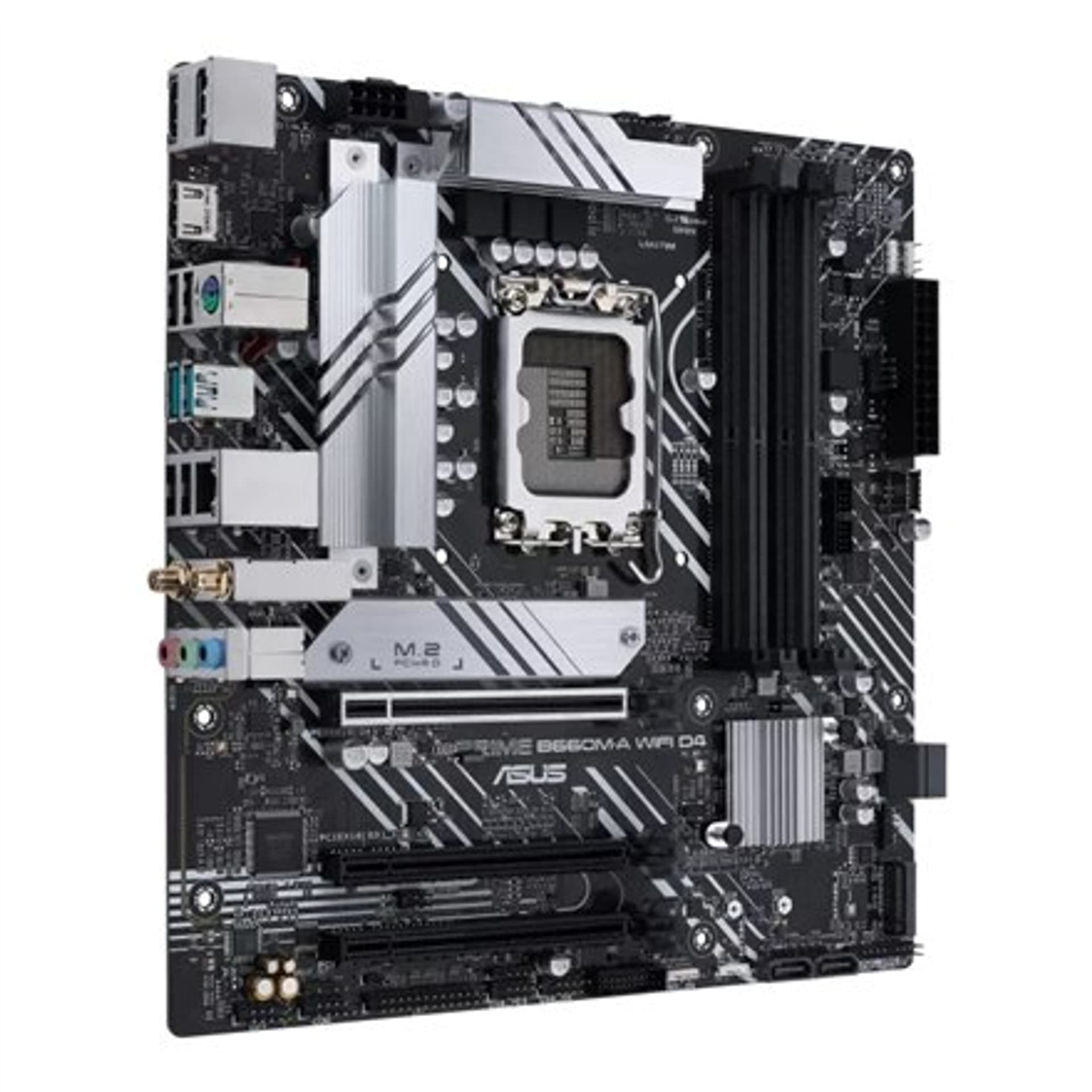 

Asus PRIME B660M-A WIFI D4 Processor family Intel, Processor socket LGA1700, DDR4 DIMM, Memory slots 4, Supported hard disk dri