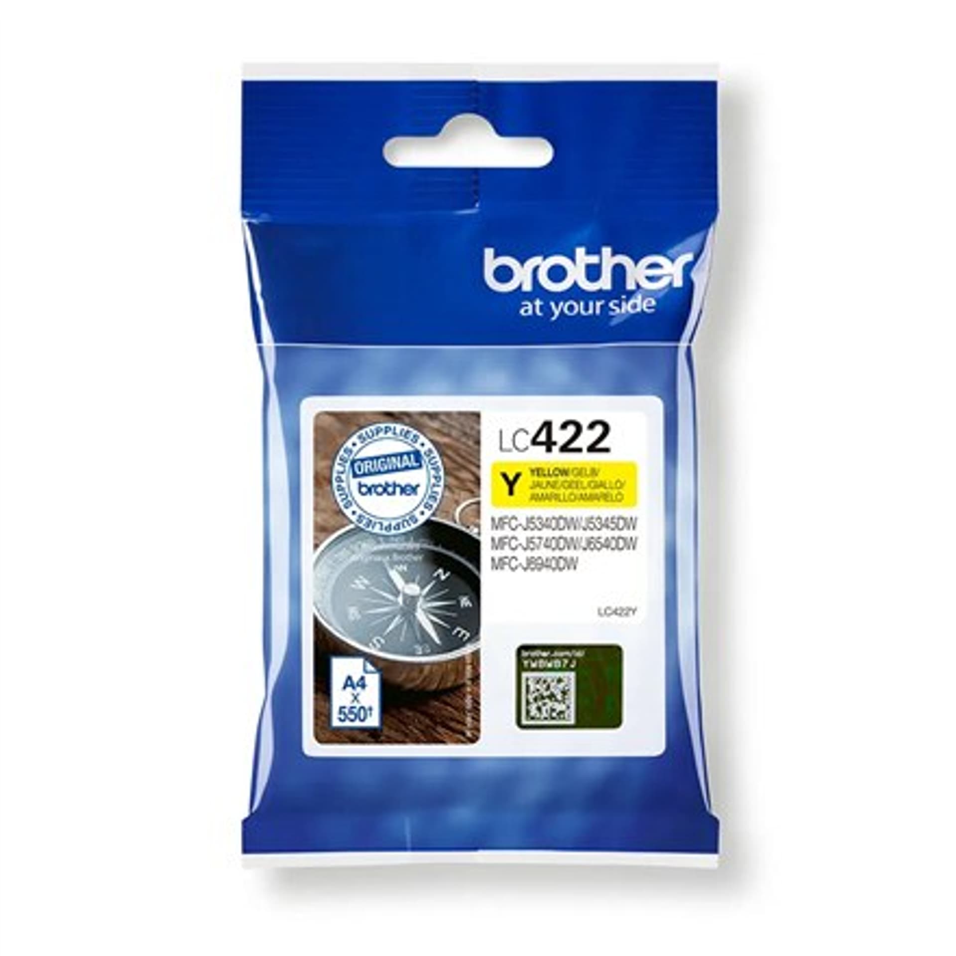 

Brother LC422Y Ink Cartridge, Yellow