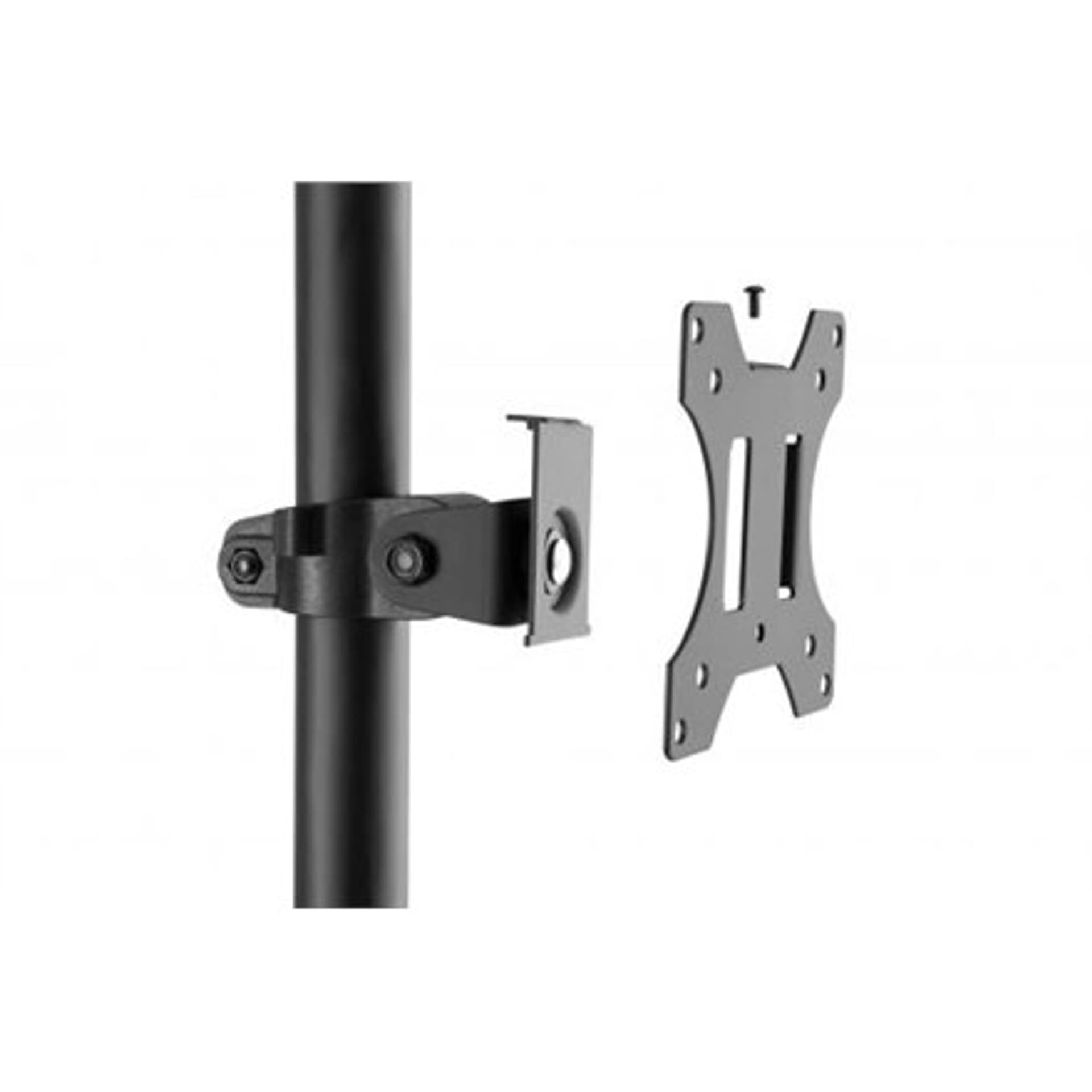 

Digitus Mobile workstation with individual height adjustment DA-90374, 17-32 ", Monitor Mount, PC Holder, Black