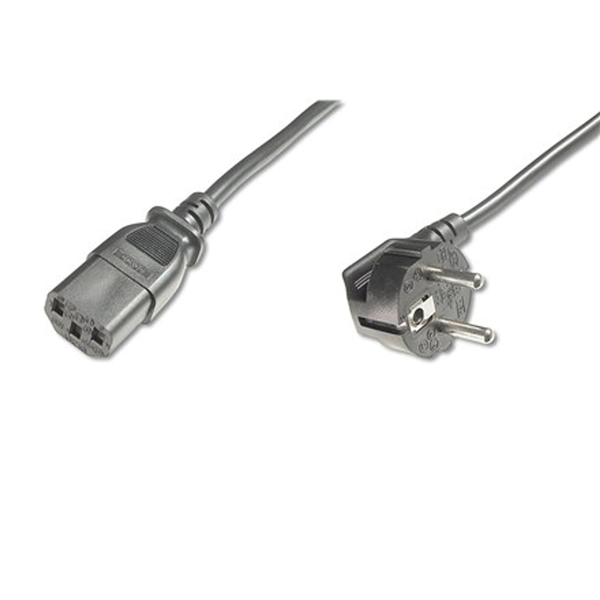 

Digitus Power Cord, Schuko (CEE 7/7 ) 90 angled - C13 M/F, ., Black, Cee 7/7 ) 90 angled - c13 m/f/blac