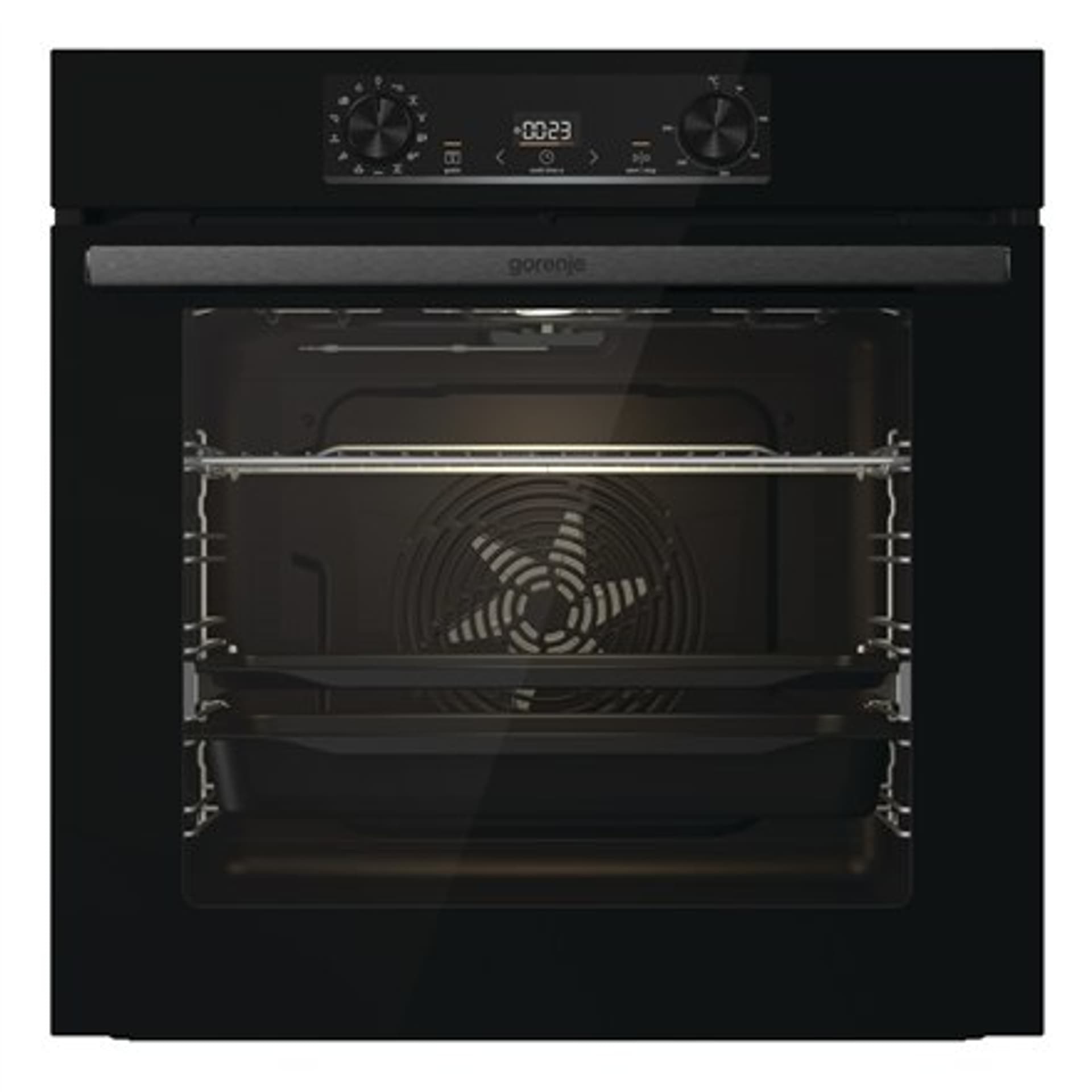 

Gorenje Oven BOS6737E13BG 77 L, Multisystem oven, EcoClean enamel, Mechanical control, Steam function, Height 59.5 cm, Width 59.