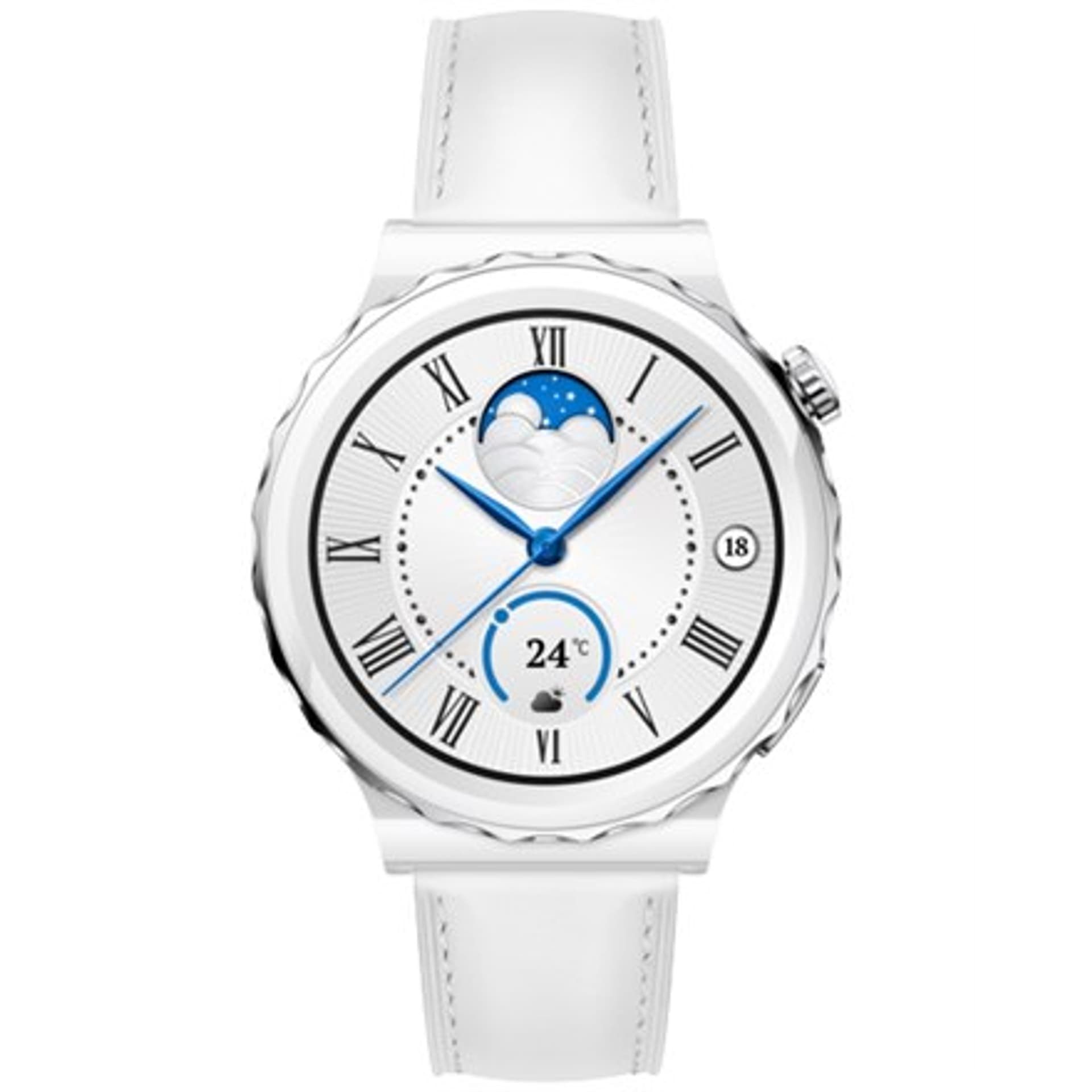 

Huawei WATCH GT 3 Pro (43 mm) Smart watch, GPS (satellite), AMOLED, Touchscreen, Heart rate monitor, Activity monitoring 24/7, W