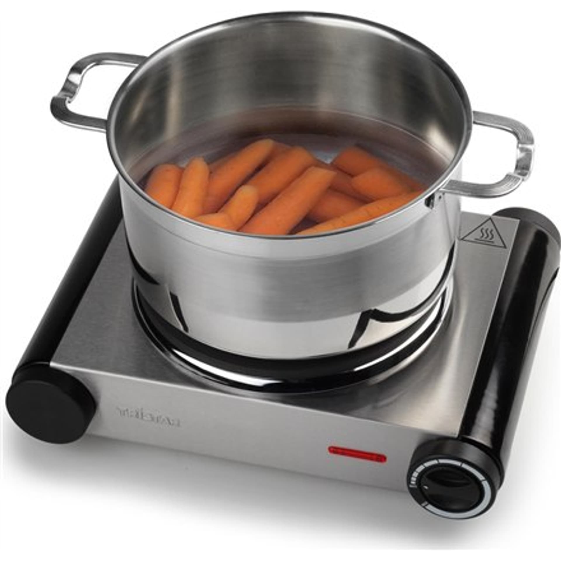 

Tristar Free standing table hob KP-6191 Number of burners/cooking zones 1, Stainless Steel/Black, Electric