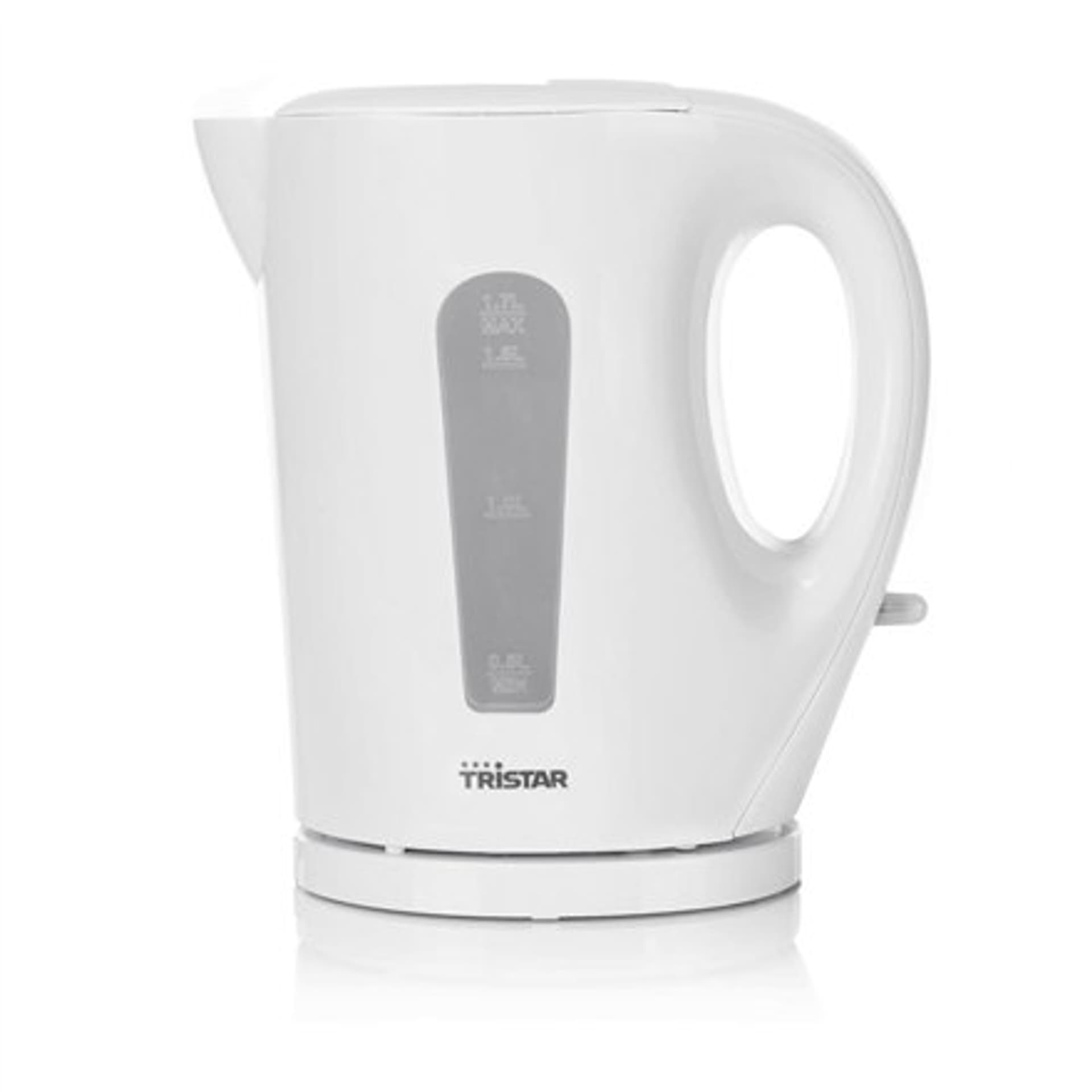 

Czajnik Tristar WK-3380 elektryczny, 2200 W, 1,7 l, tworzywo sztuczne, podstawa obrotowa 360°, biały