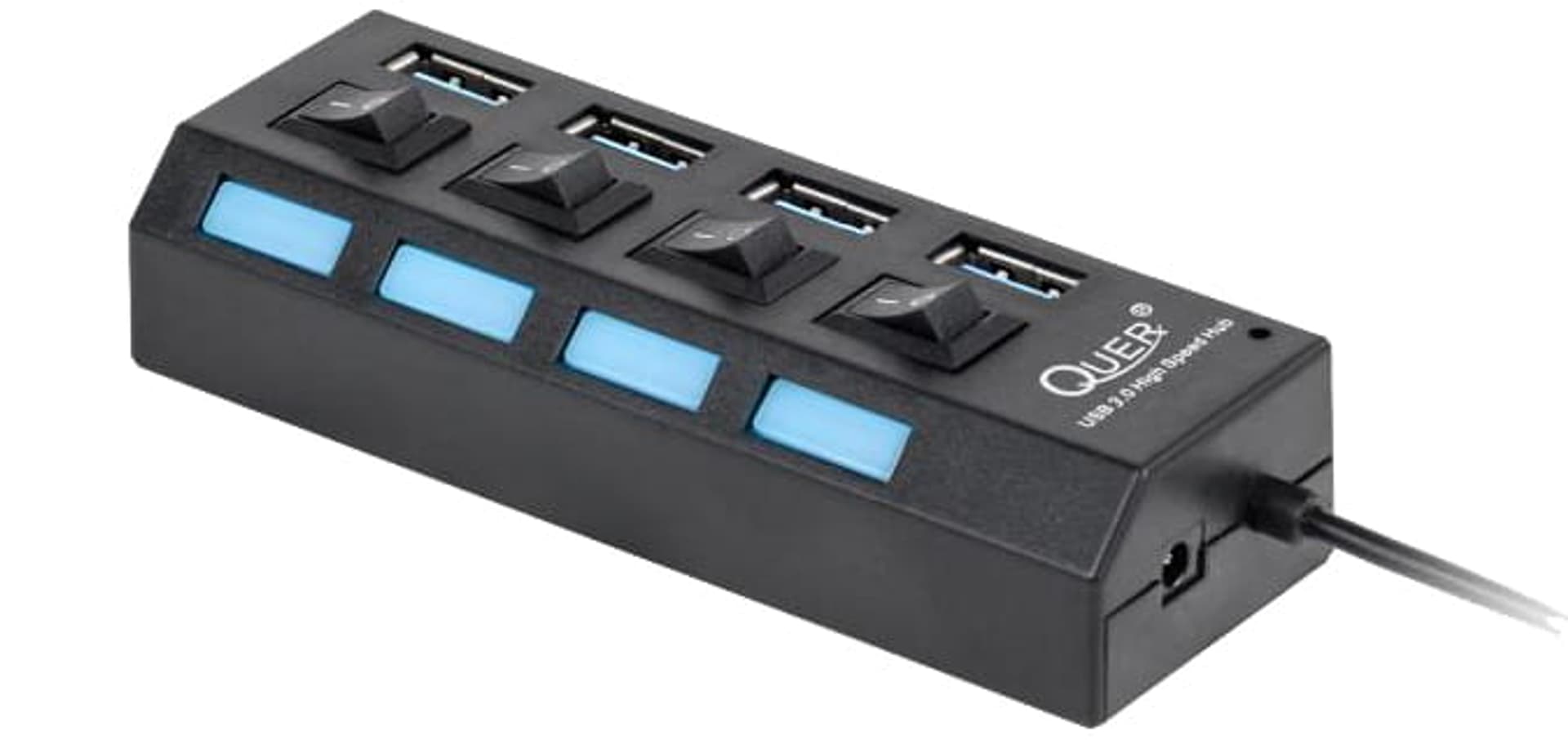 Hub USB 3.0 4-portowy Quer Pro KOM0940