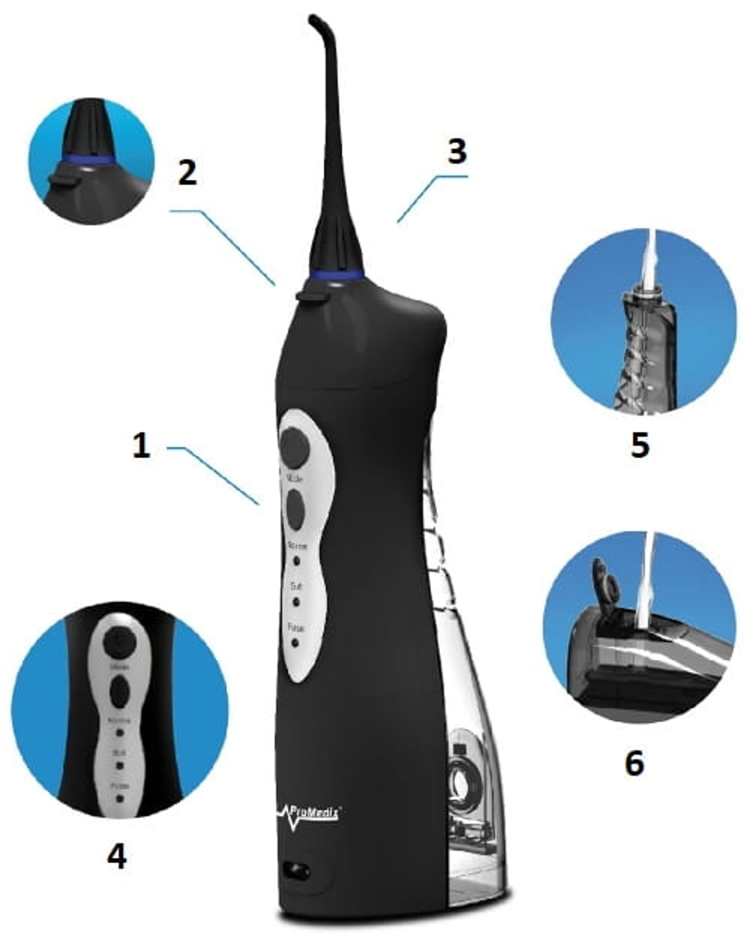 

Irygator do zębów bezprzewodowy Promedix PR-770