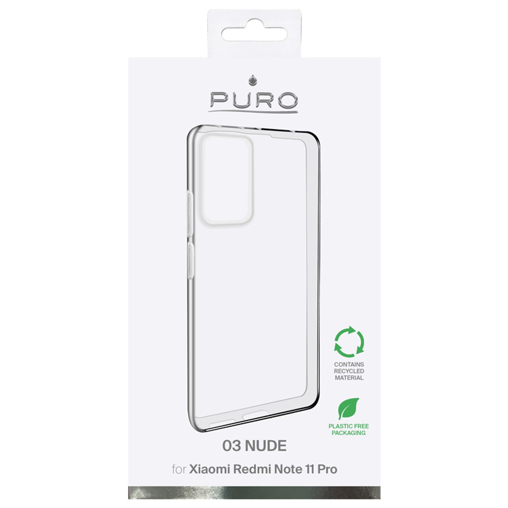 

Puro Nude 0.3 Xiaomi Redmi Note 11 Pro 4G/5G przeźroczysty/transparent XMRNOTE11P03NUDETR