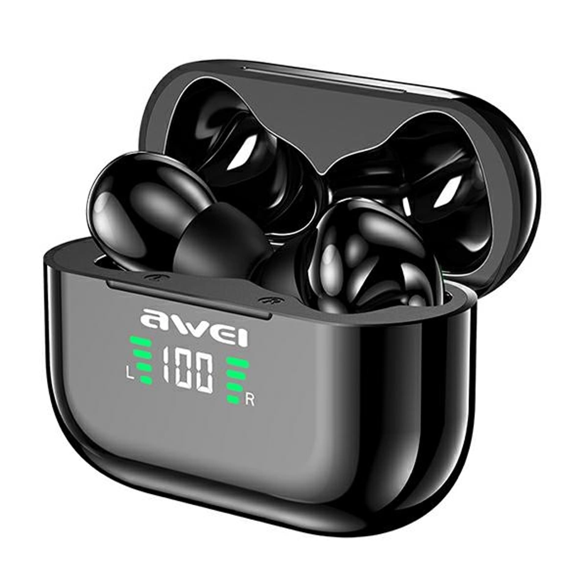

AWEI słuchawki Bluetooth 5.1 T29P TWS + stacja dokująca czarny/black