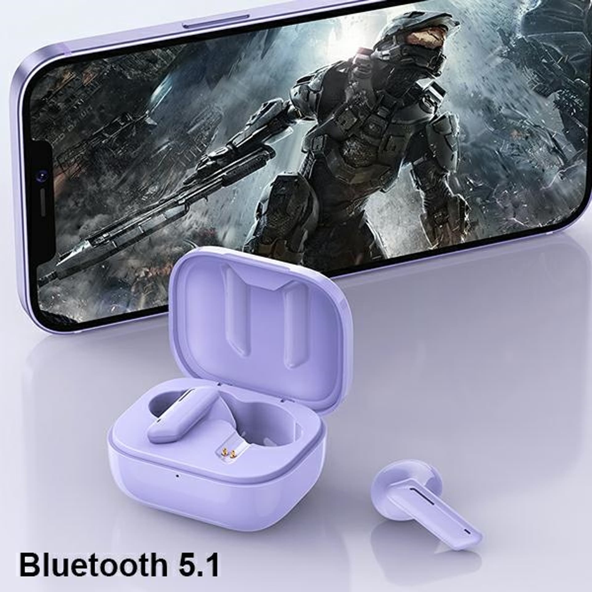 

Słuchawki Bluetooth 5.1 T36 TWS Fioletowe