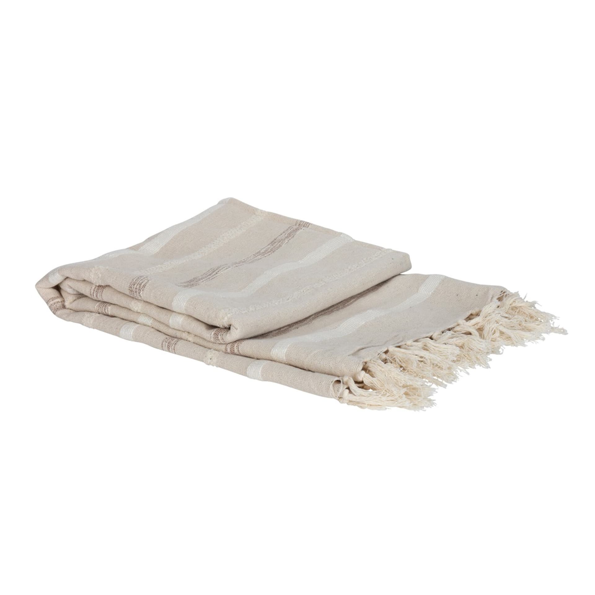 

Pled z frędzlami pasy Boho 170 cm wzór 1