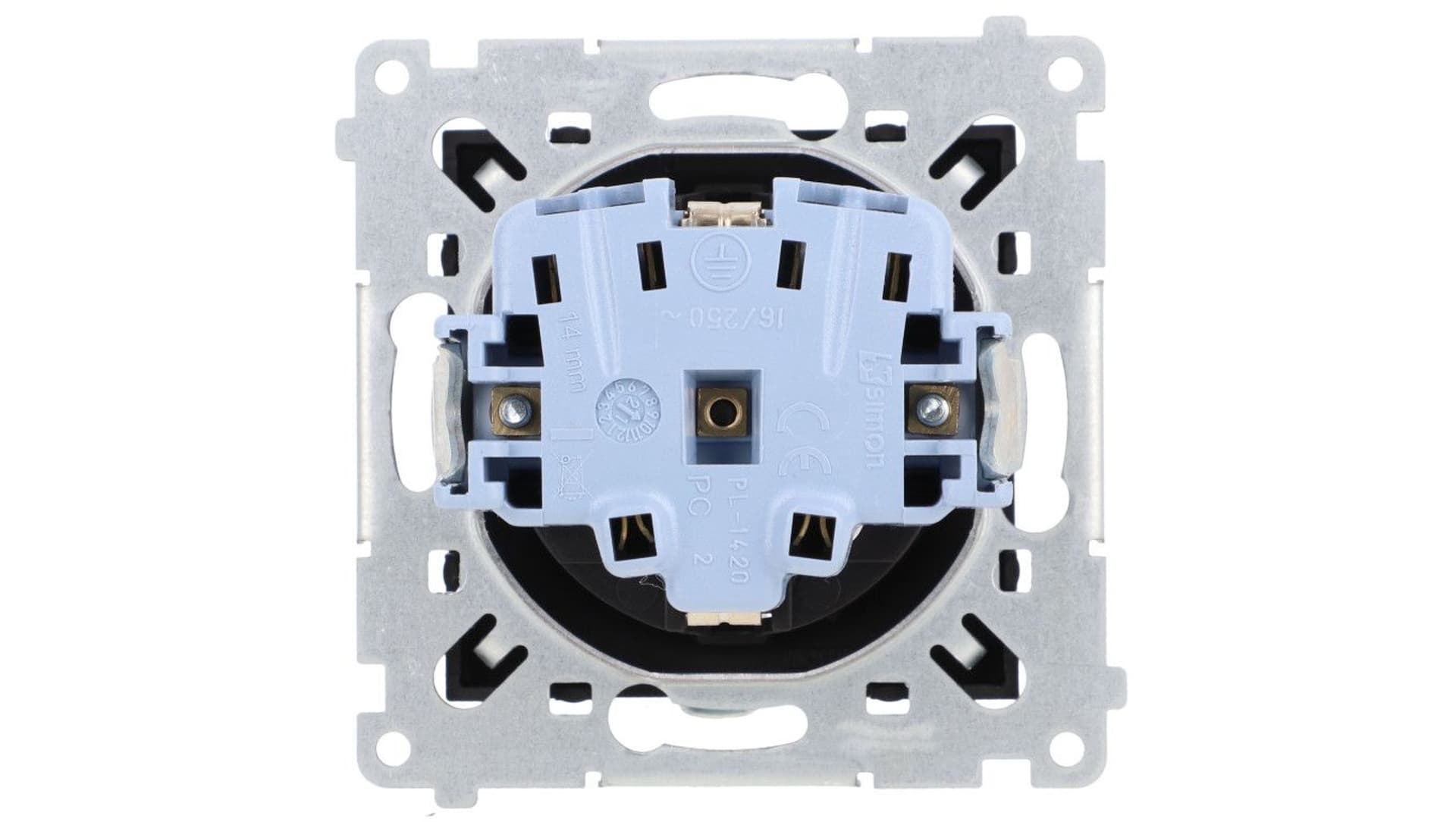 

Simon 54 Gniazdo Schuko z przesłonami (moduł) 16A 250V szybkozłącza, czarny mat DGSz1CZ.01/49, Moduł) 16a 250v szybkozłącza/czarny mat dgsz1cz.01/4