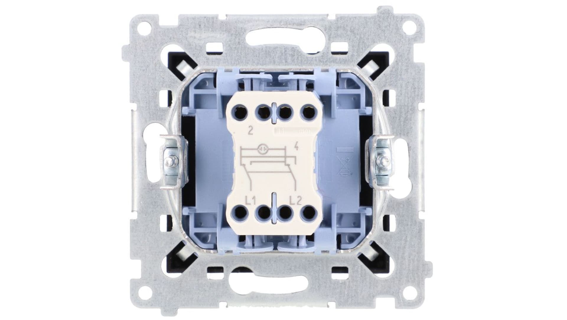 

Simon 54 Łącznik krzyżowy z podświetleniem LED (moduł) 10AX 250V szybkozłącza, czarny mat DW7L.01/49, Moduł) 10ax 250v szybkozłącza/czarny mat dw7l.01/4