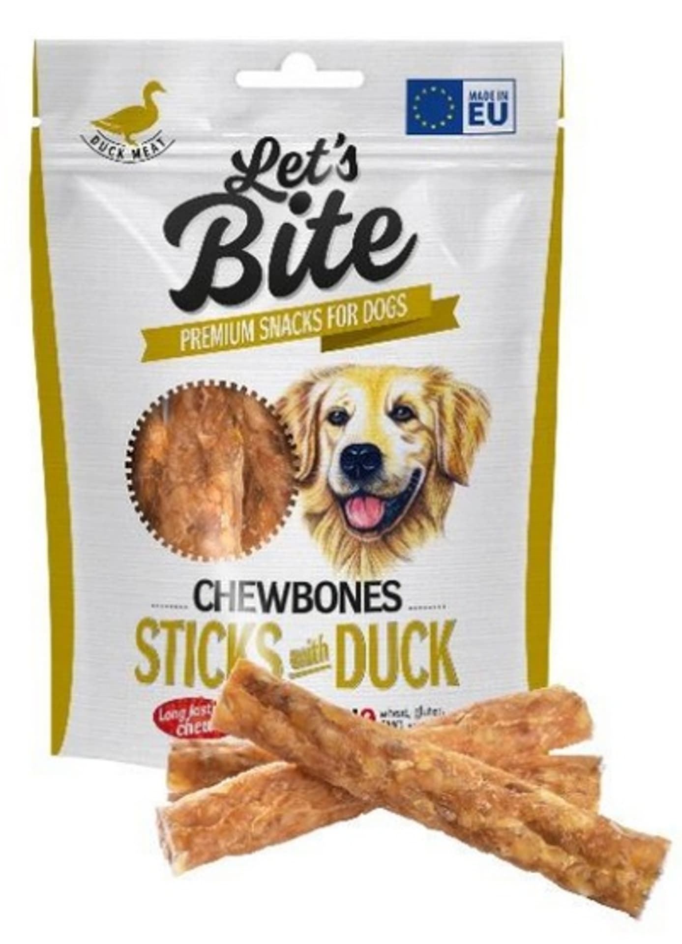 

Let's Bite Chewbones Sticks with Duck 120g