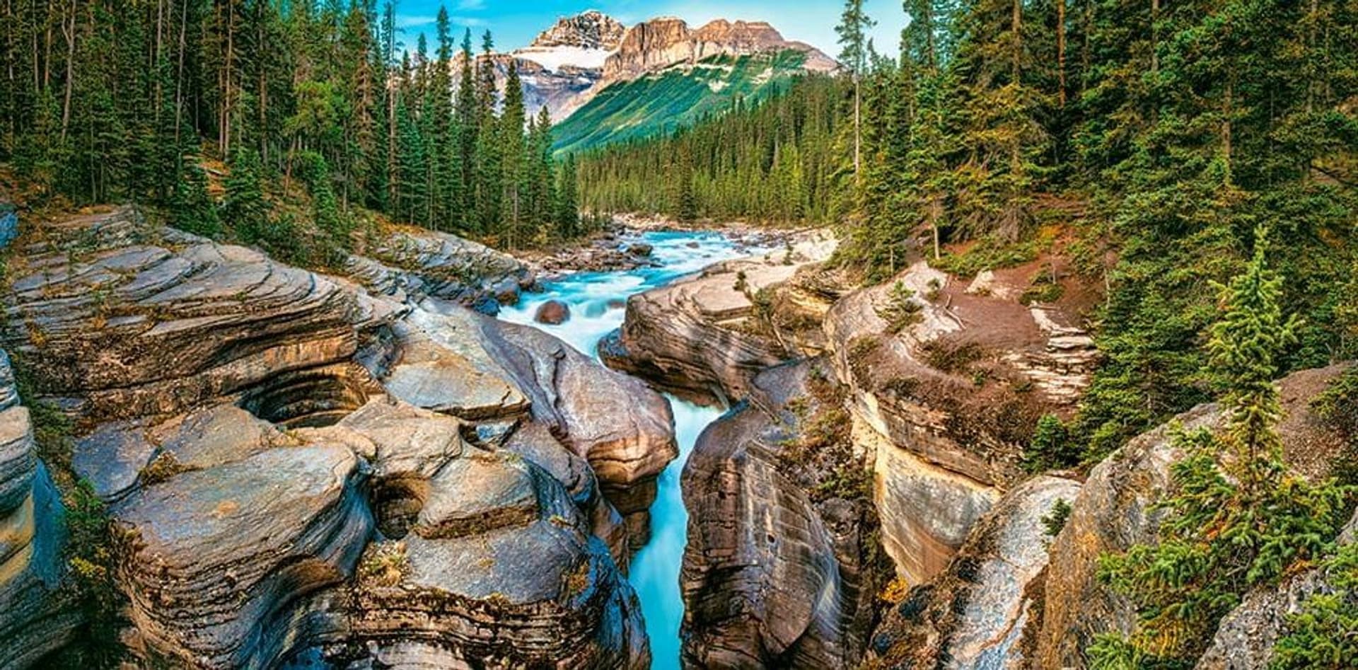 

Puzzle 4000 elementów Mistaya Canyon Canada