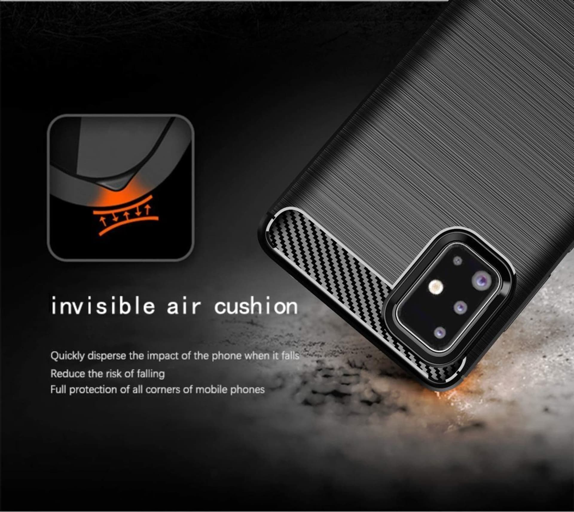 

Etui SAMSUNG GALAXY A71 Nexeri Carbon Pancerne czarne