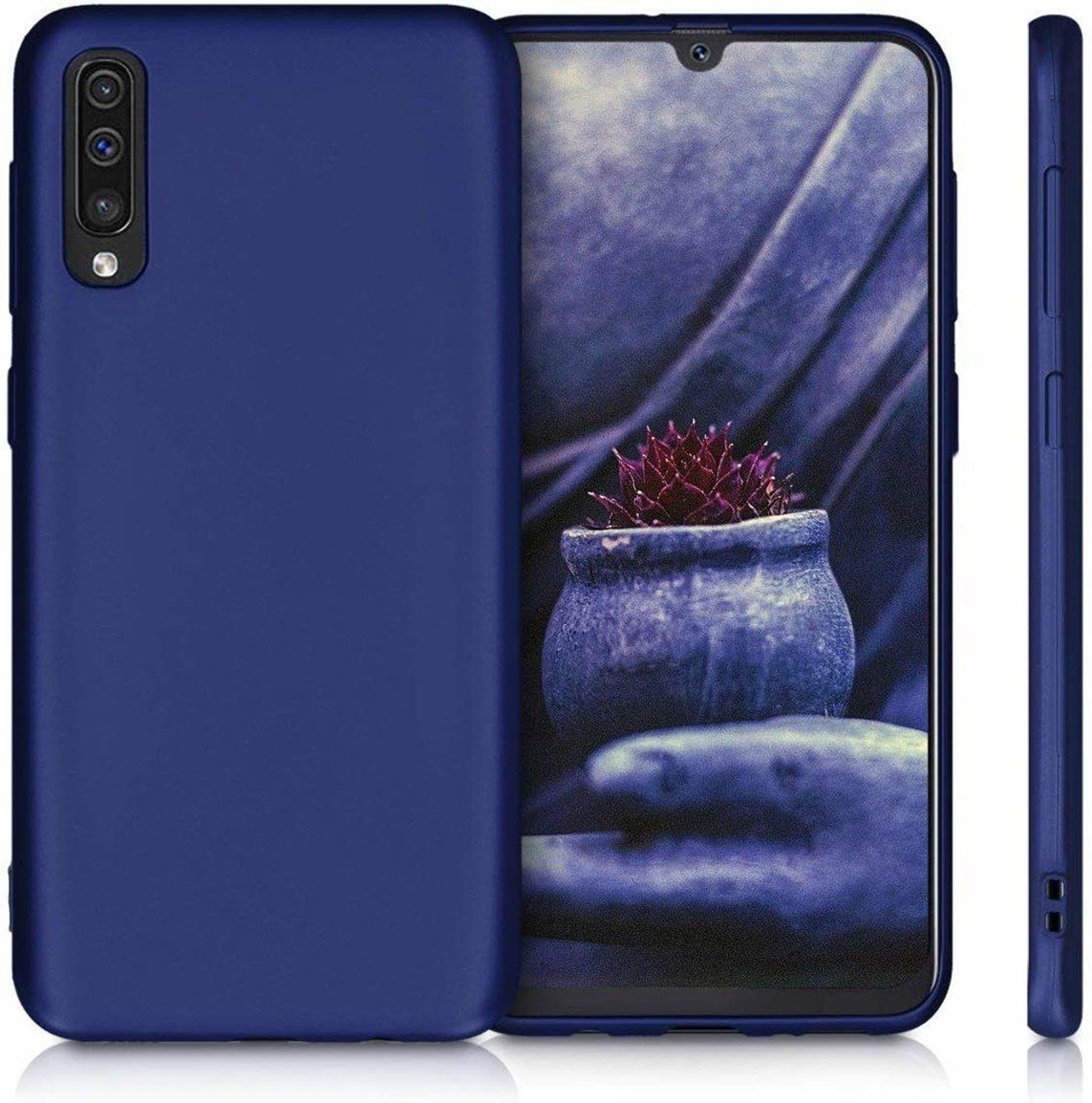 

Etui SAMSUNG GALAXY A50 Silicone case elastyczne silikonowe granatowe