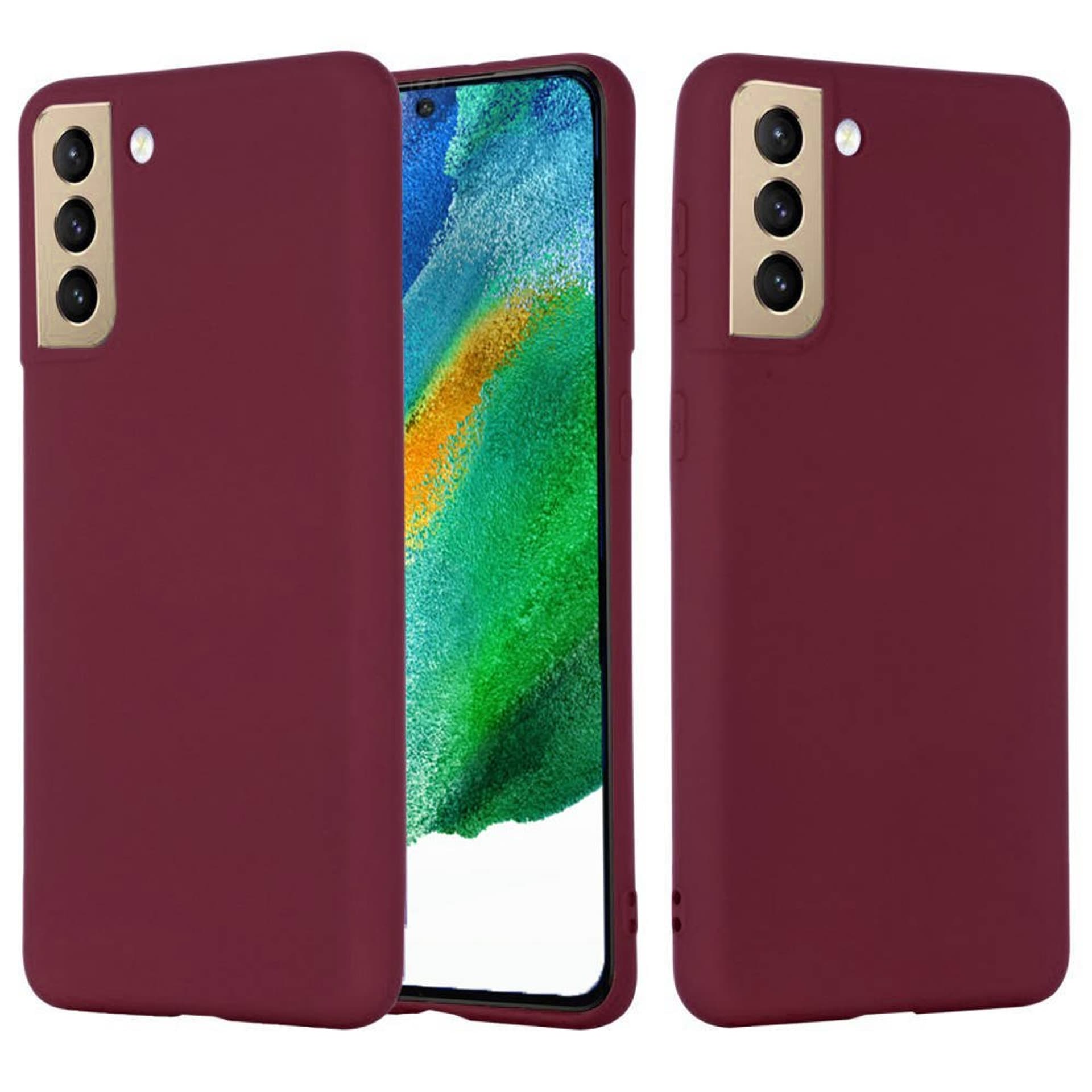

Etui SAMSUNG GALAXY S21 FE Silicone case elastyczne silikonowe burgundowe