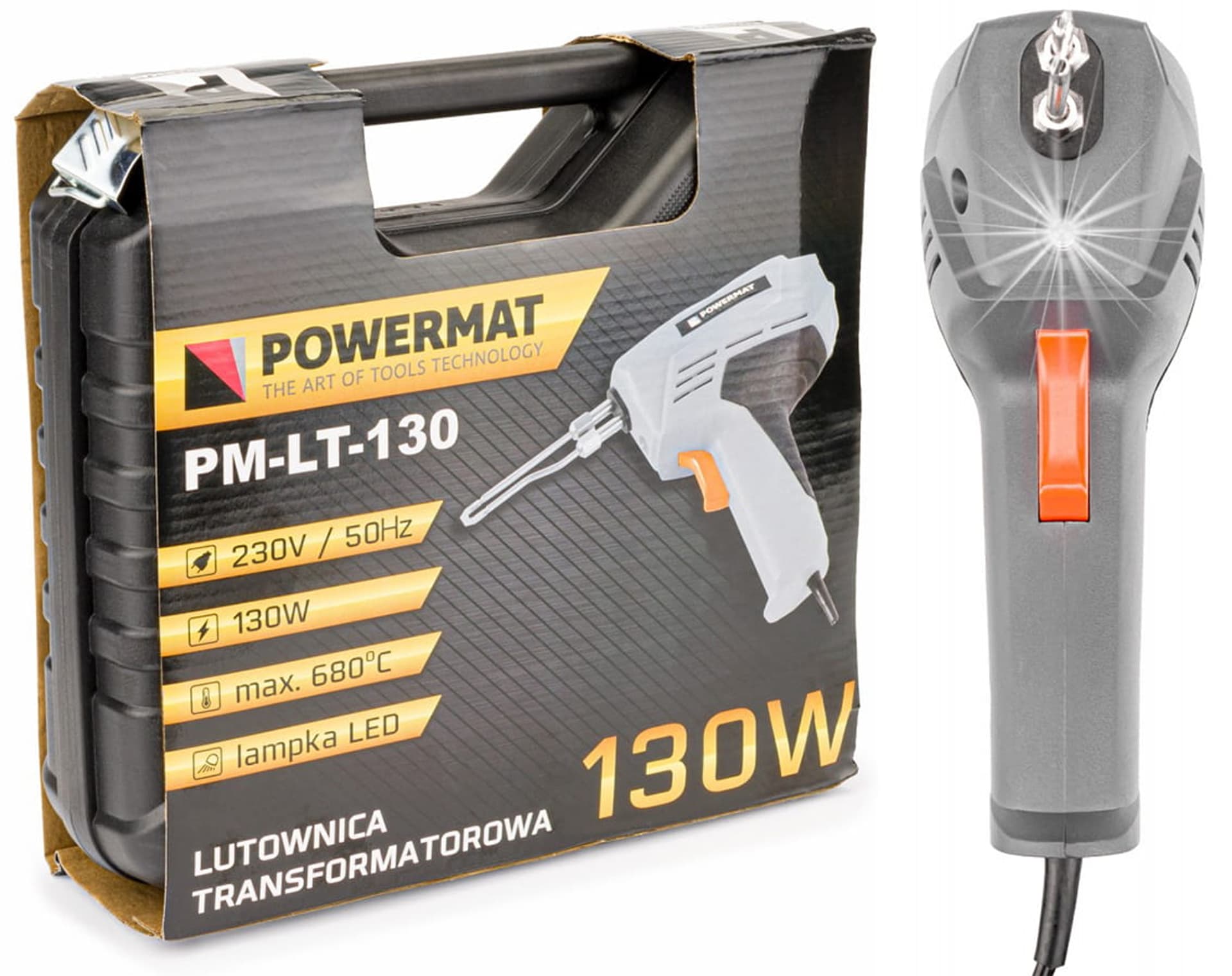 Lutownica transformatorowa 130W led PM-LT-130