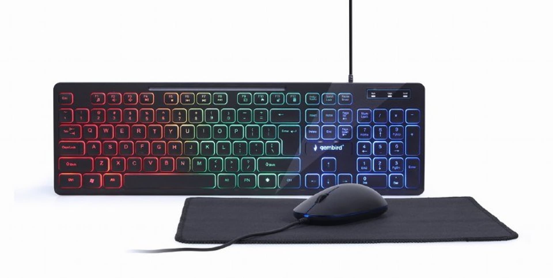 

GEMBIRD ZESTAW KLAWIATURA KBS-UML-01 + MYSZ I PODKŁADKA, US LAYOUT