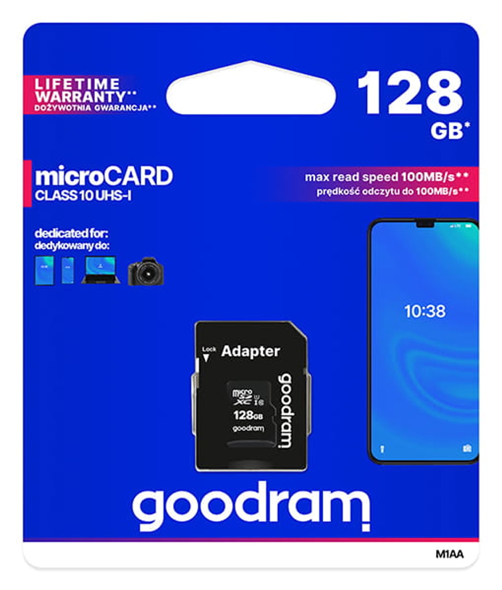 

Karta pamięci Goodram microSDXC 128GB class 10 UHS-I