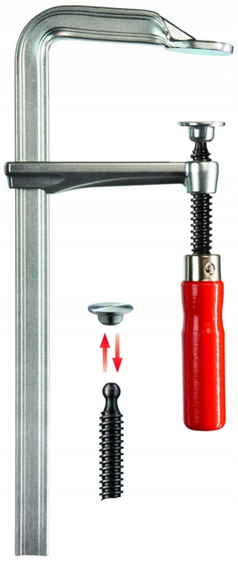 

ŚCISK ŚRUBOWY ŚLUSARSKI STALOWY GZ 160/80MM