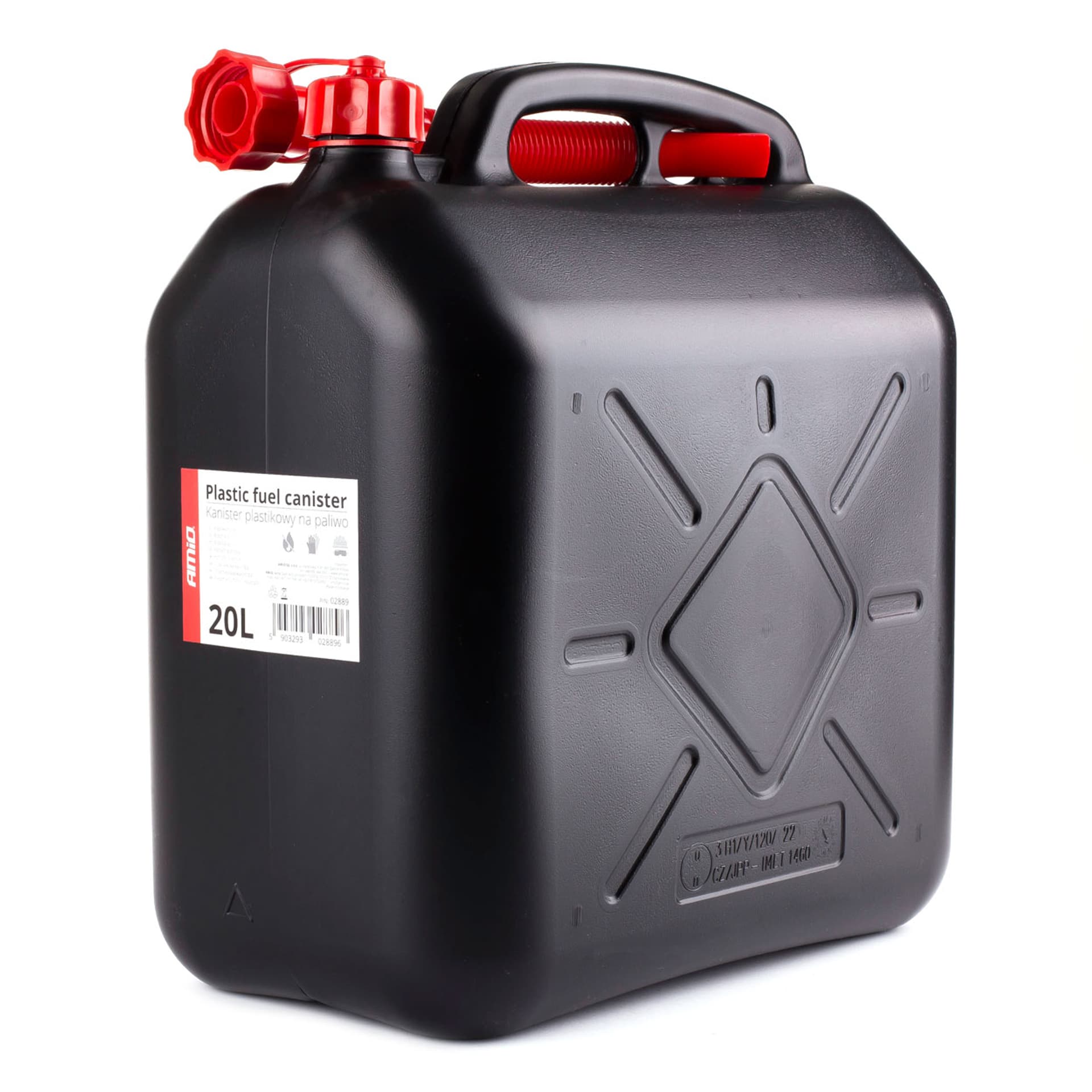 

Kanister plastikowy, czarny 20l