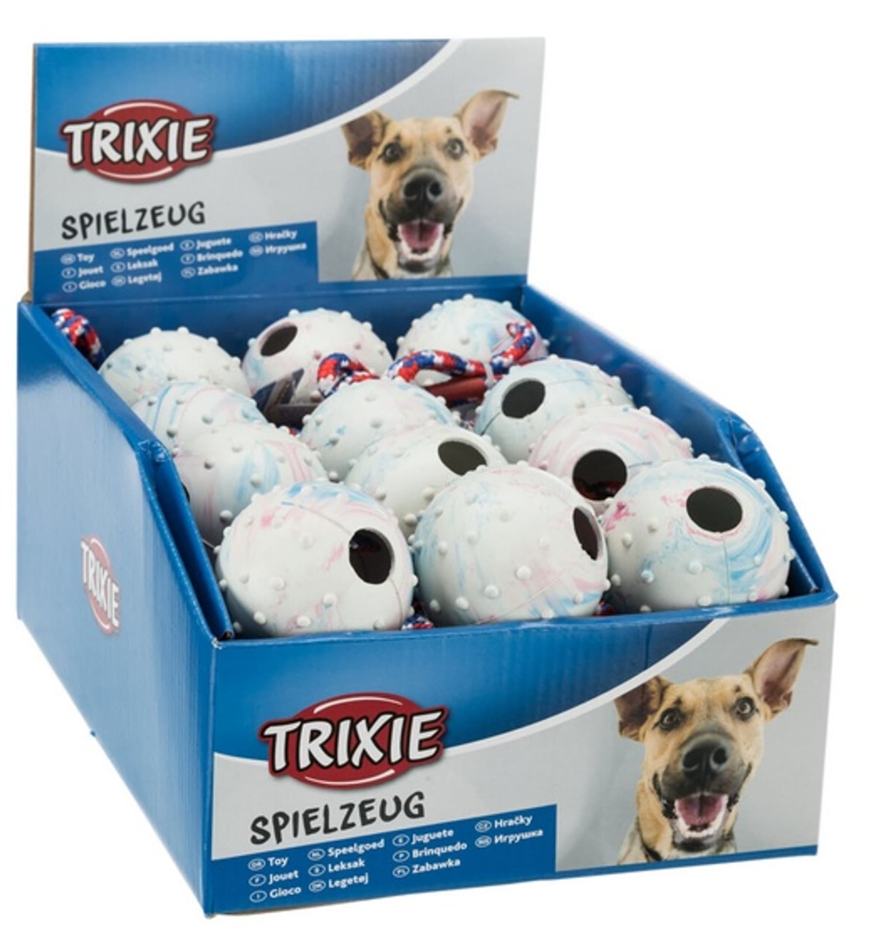 

Trixie Piłka gumowa na sznurku 6/30cm [3454]