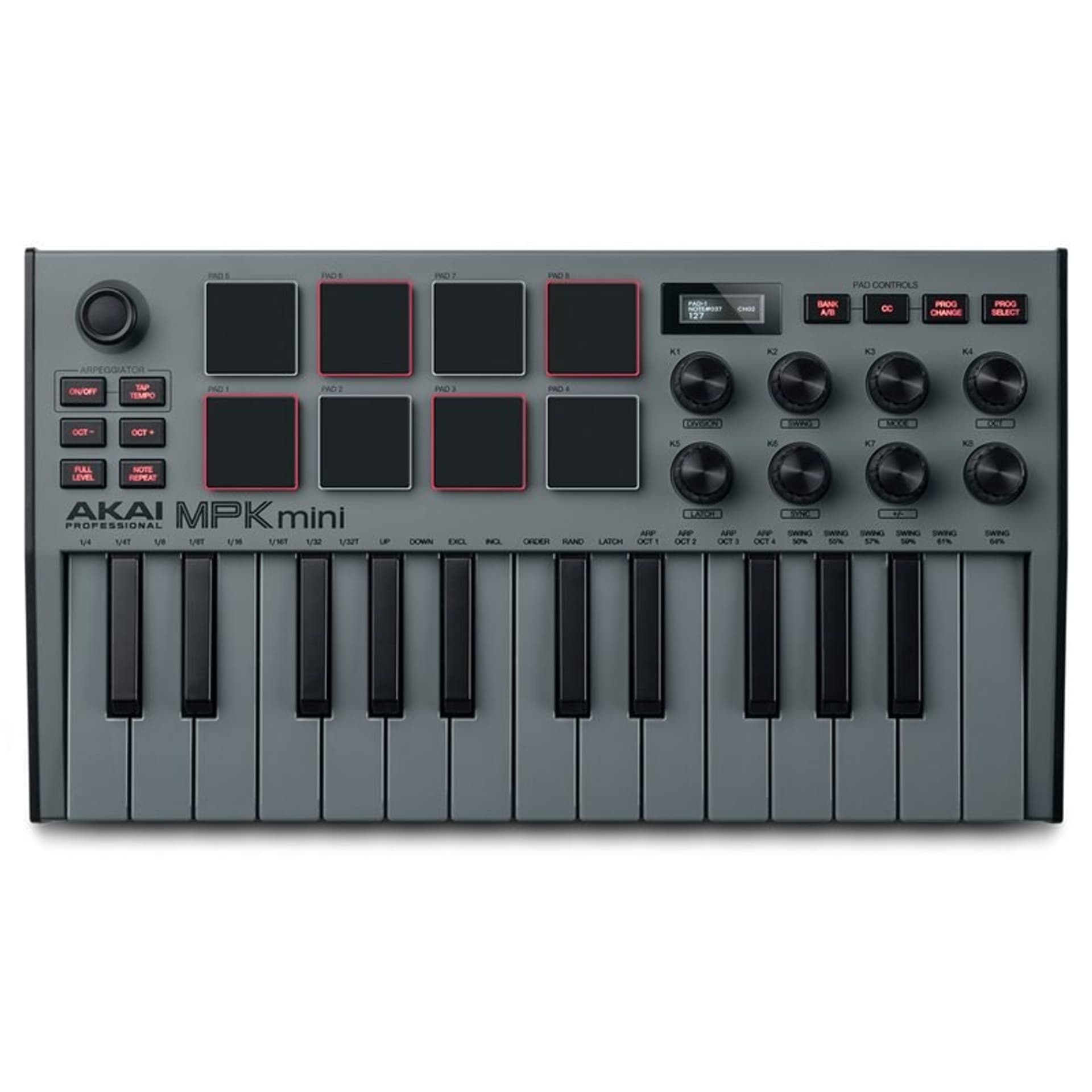 

AKAI MPK MINI 3 GREY - Mini klawiatura sterująca