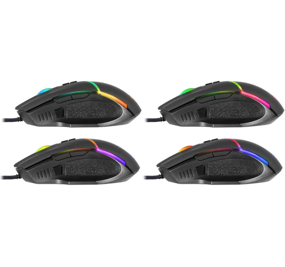 Gaming, optic, wired mouse DEFENDER GM-880L WARFAME 12800dpi 8P RGB ...