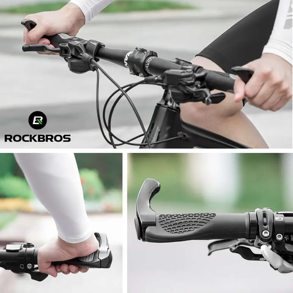 RockBros Bike Grips BT1008B Handlebar Grips Black Wasserman.eu