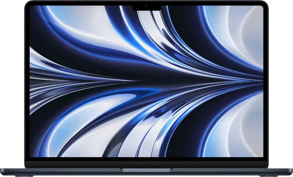 MacBook Air 13,6 inches: M2 8/8, 8GB, 256GB - Midnight | Wasserman.eu