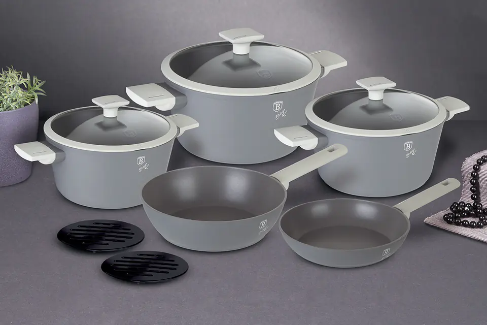 Set Di 4 Tazze In Ceramica 300 Ml - Berlinger Haus Aspen Collection - Color Crema Opaco - Impilabili Per Microonde E Lavastoviglie - 3