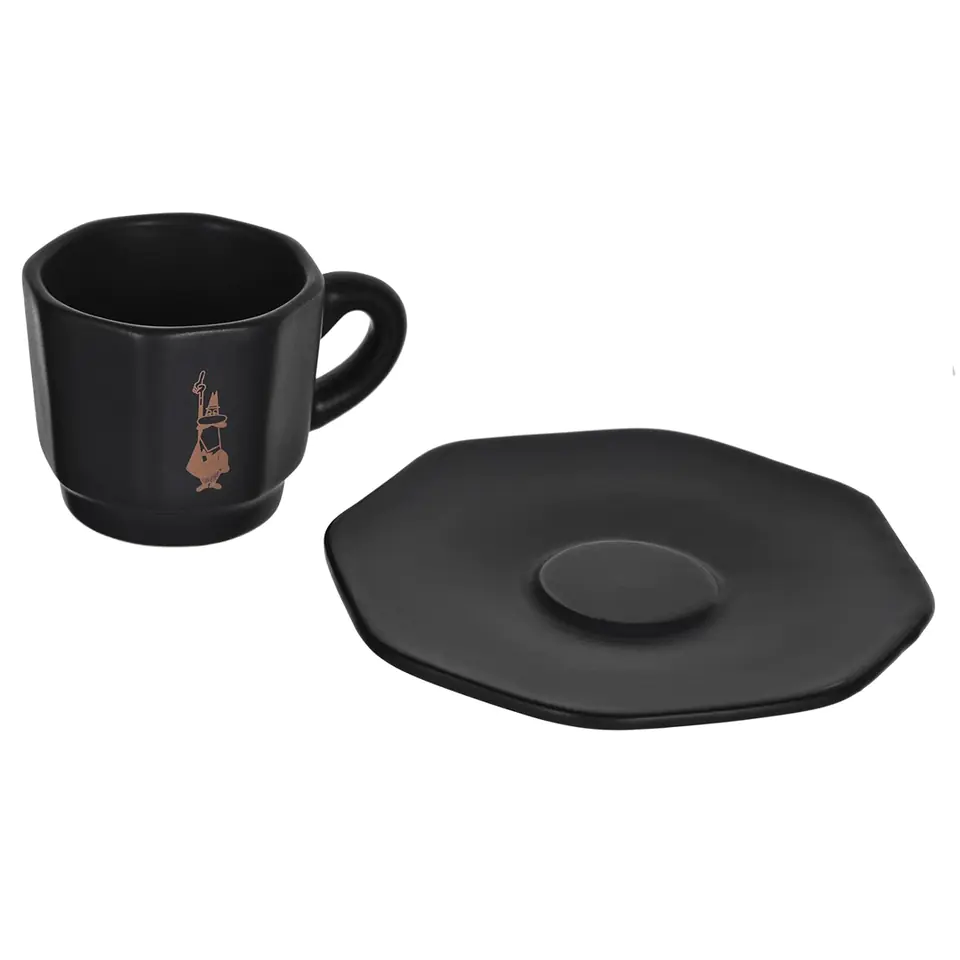 BIALETTI MOKA EXPRESS SET 3TZ BLACK+2 CUPS | Wasserman.eu