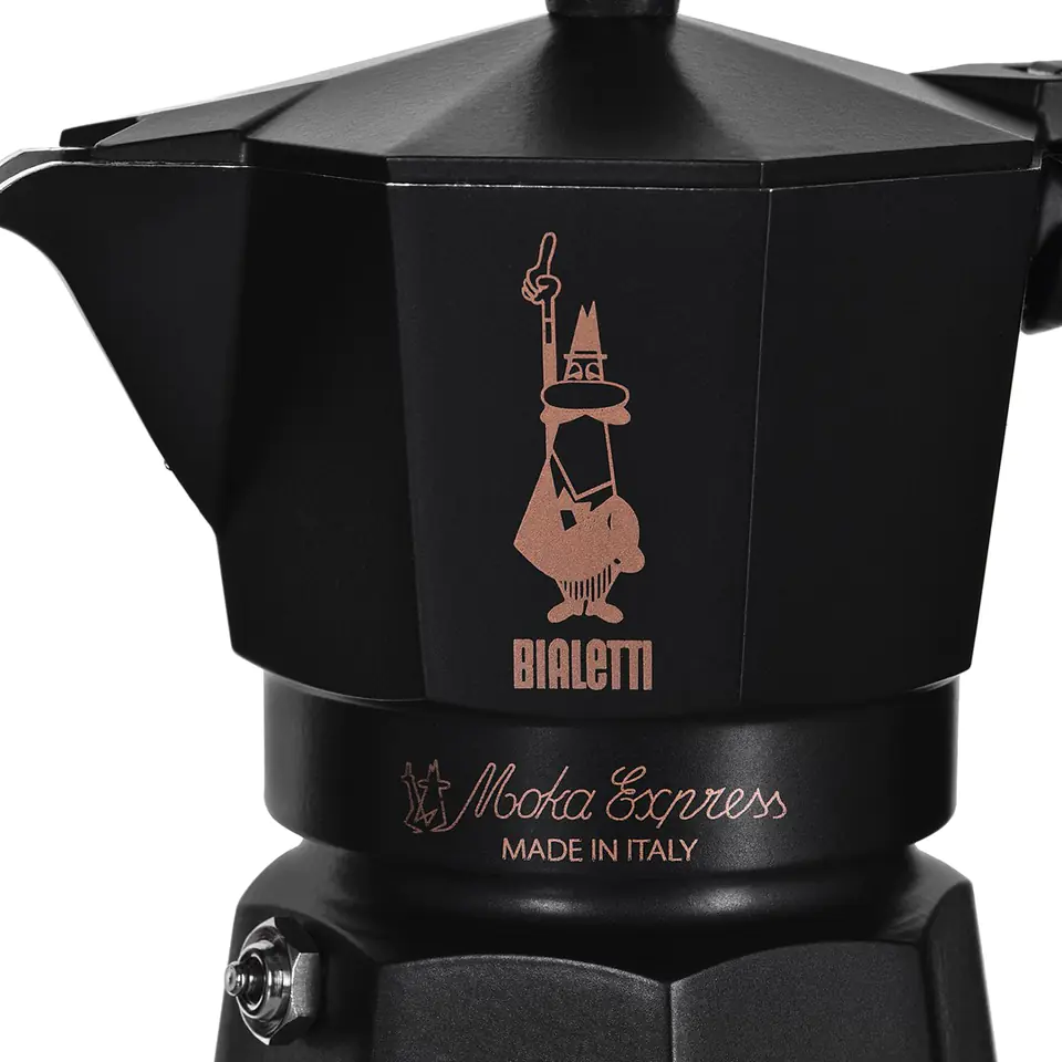 BIALETTI MOKA EXPRESS SET 3TZ BLACK+2 CUPS | Wasserman.eu