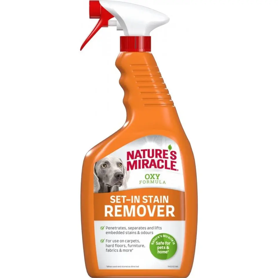 NATURE S MIRACLE Set in OXY Stain Remover Dog Spray for cleaning and removing dirt 709 ml Wasserman.eu